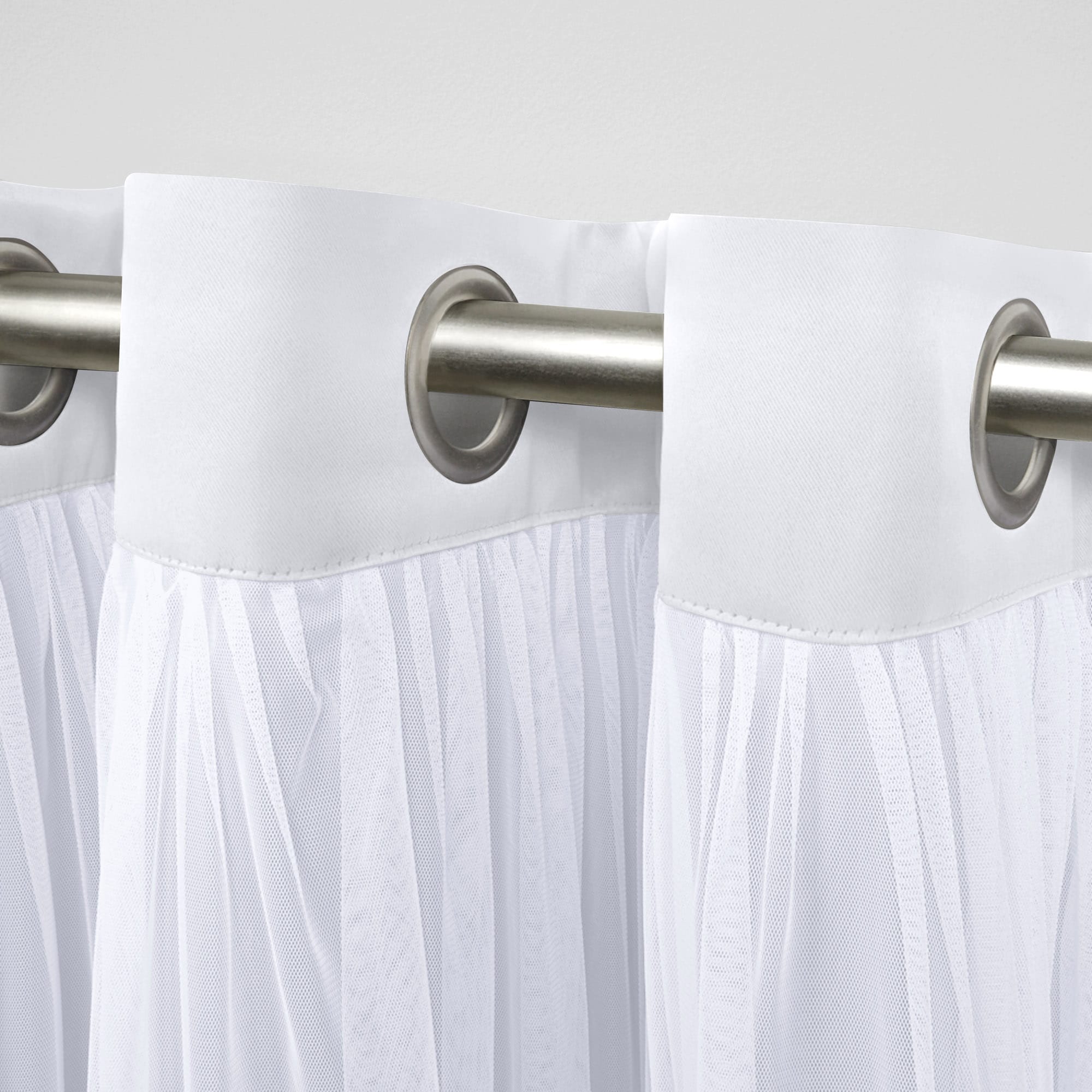 Gray Ombre Blackout Energy Efficient Polyester Drapes, Set of 2
