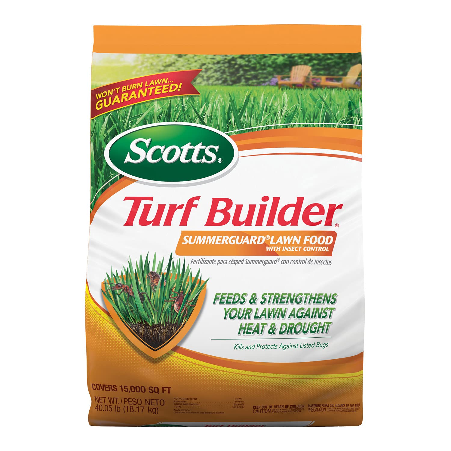  Turf Builder SummerGuard 4005 Lb 15 000 Sq Ft Lawn Food with Insect Control