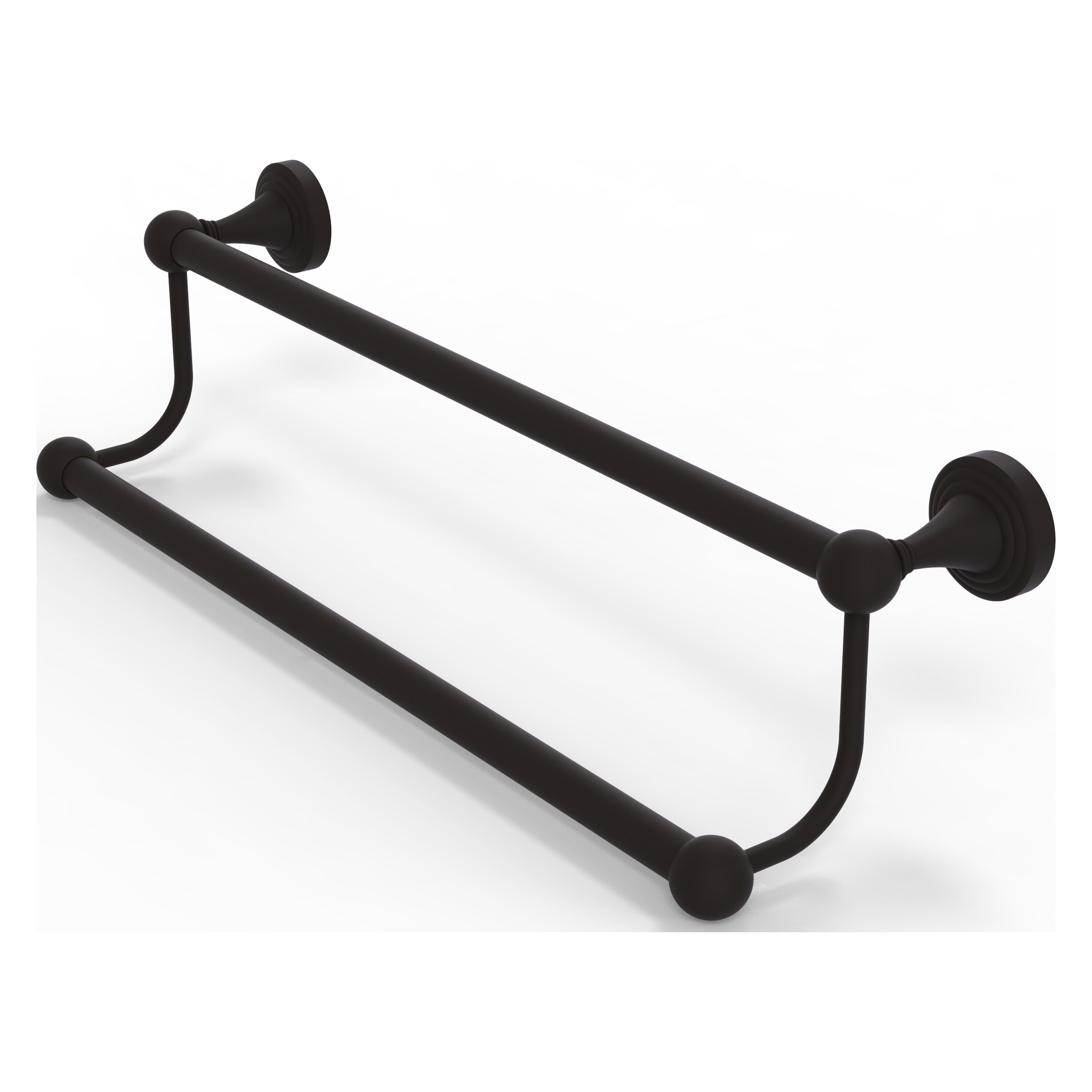 Allied Brass SG-72-30-ORB Sag Harbor 30-in double Oil-rubbed bronze Wall mount Double Towel Bar