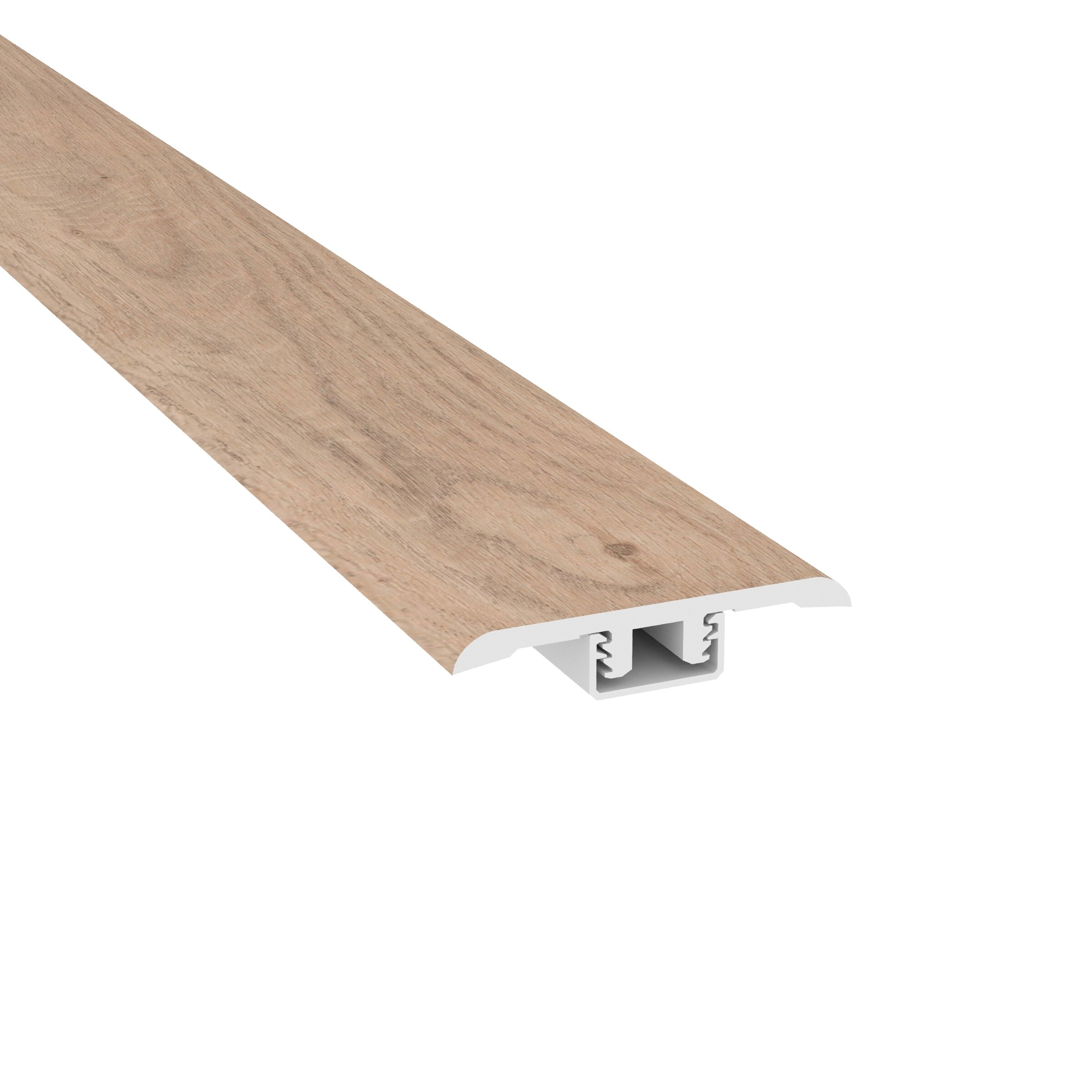 CALI 7904512219 Mute Step Rockaway Oak 0.53-in T x 1.4-in W x 72.8-in L Vinyl T-moulding