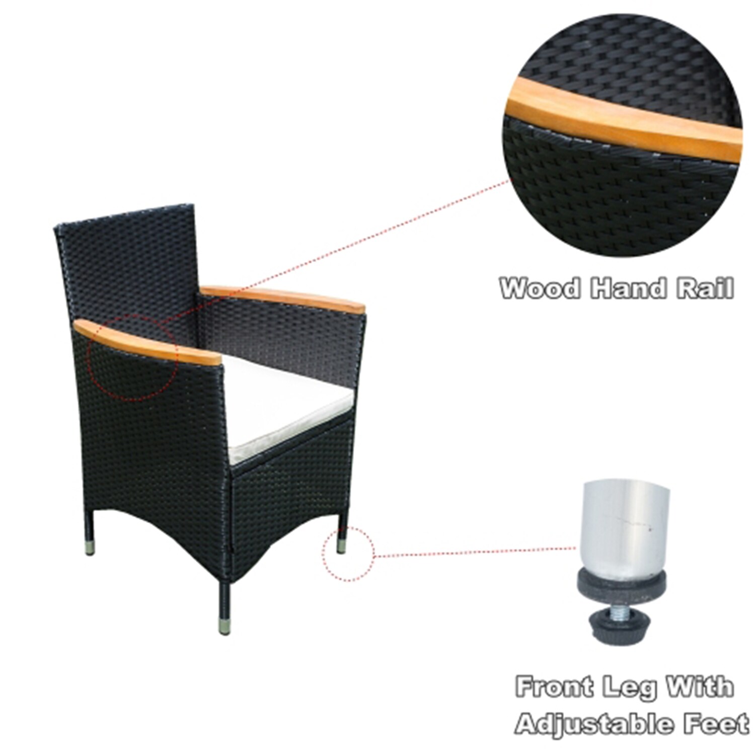 Dimakai DK-07SL6C1932 Patio-Dining-Sets - View #5