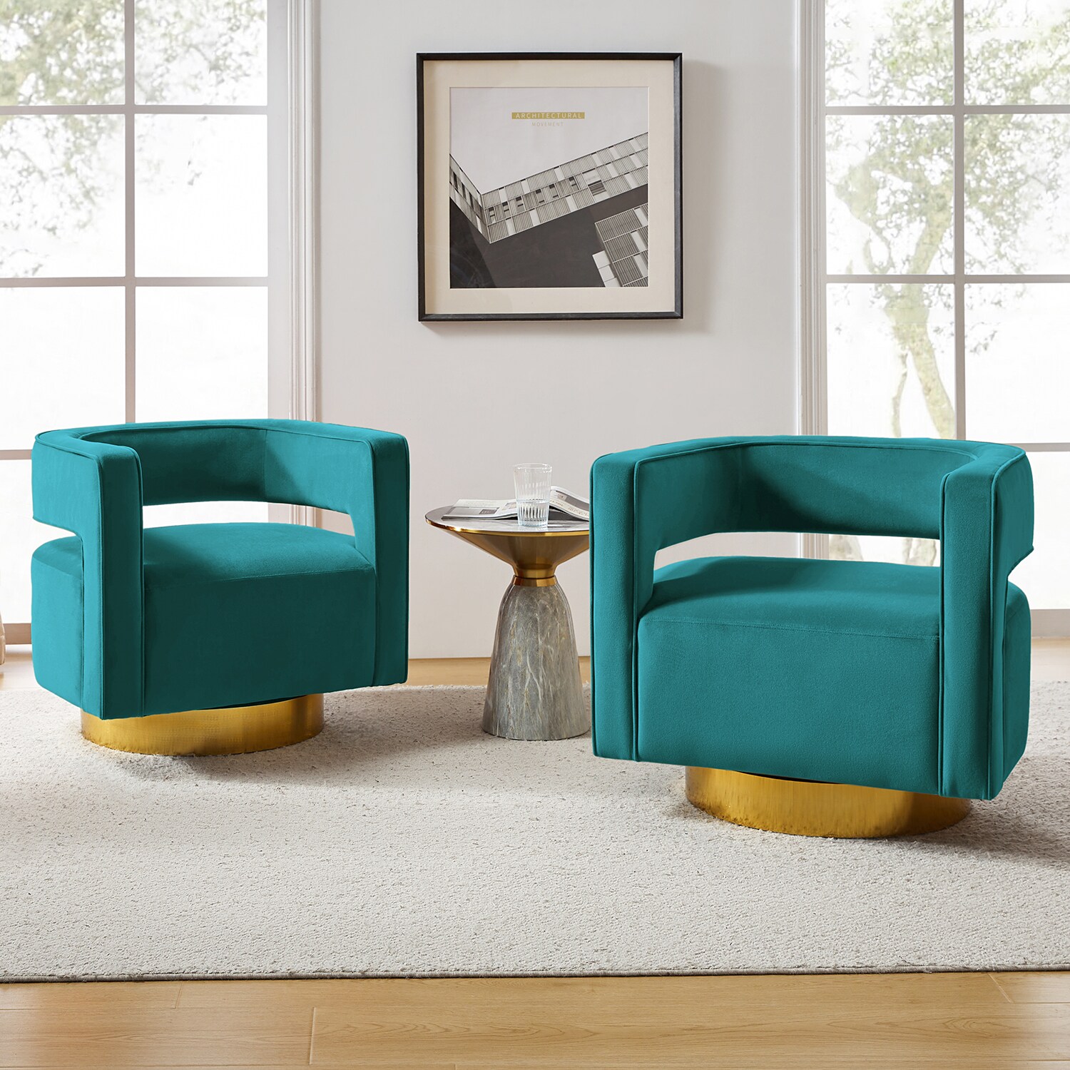 14 Karat Home CHM0141-BLUE chairs - View #3