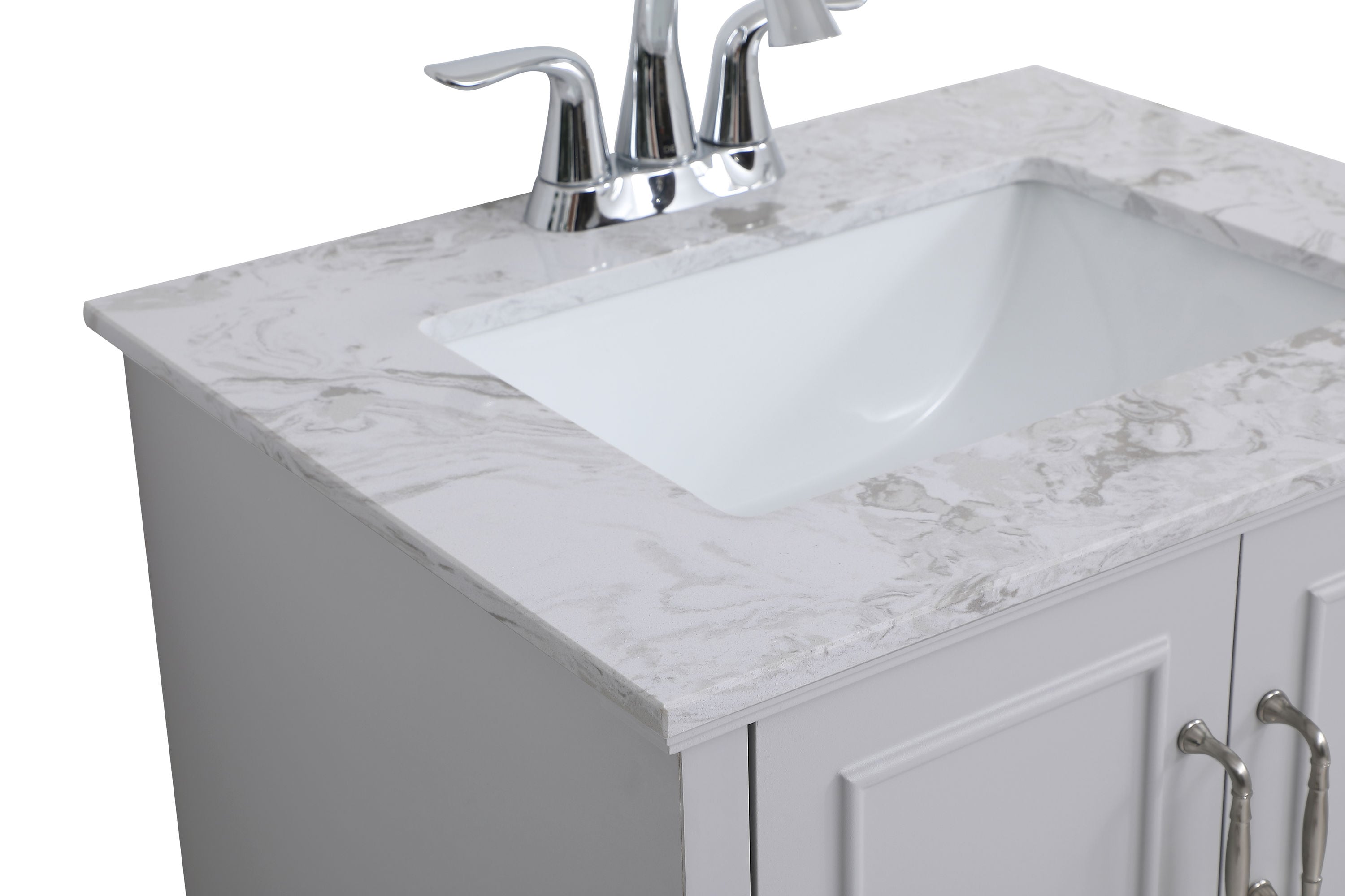 Elegant Decor Home Furnishing 24-in Grey Undermount Single Sink ...