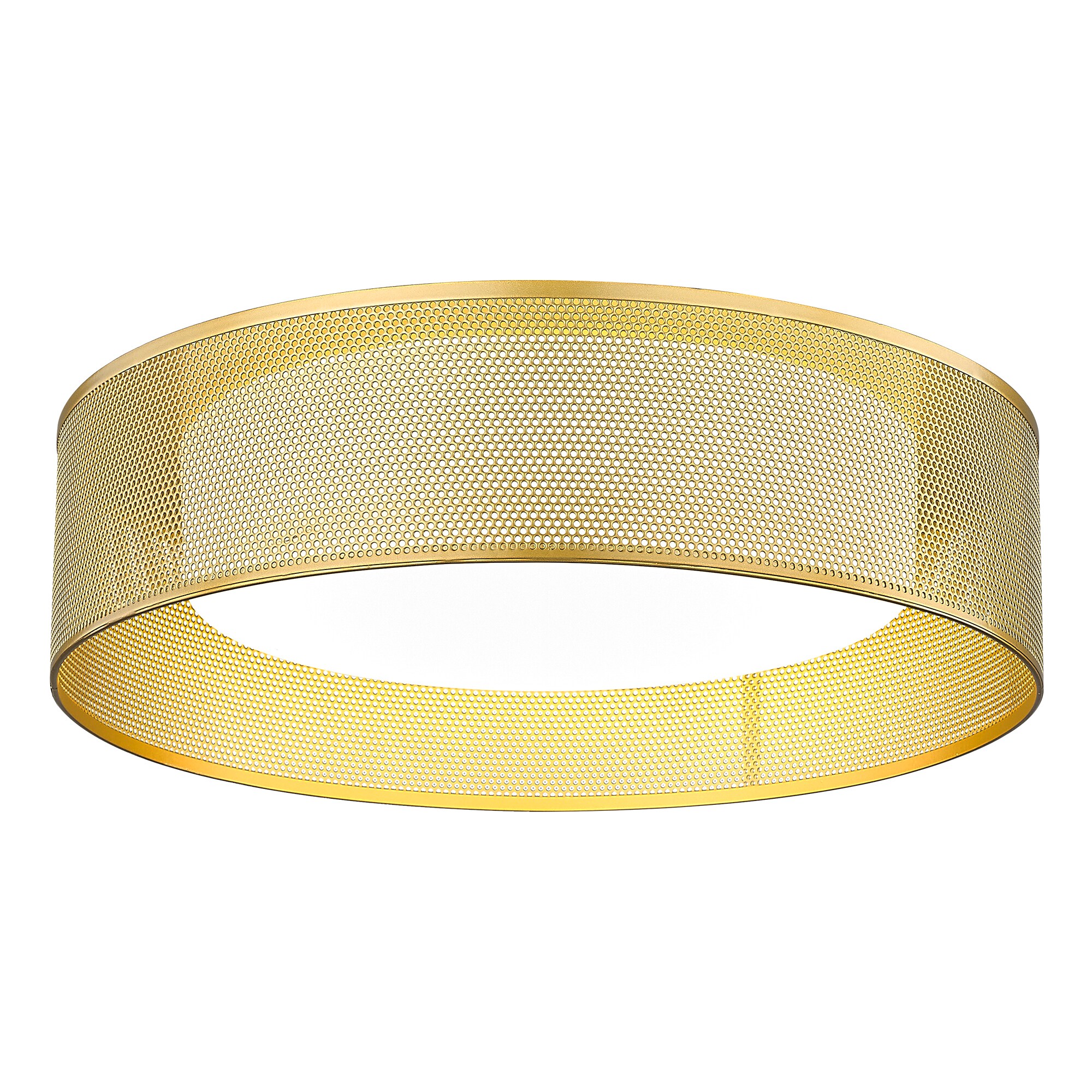 LTMATE LSC-3916-GD JAZAVA 1 -Light 13.8-in Gold Flush Mount Light