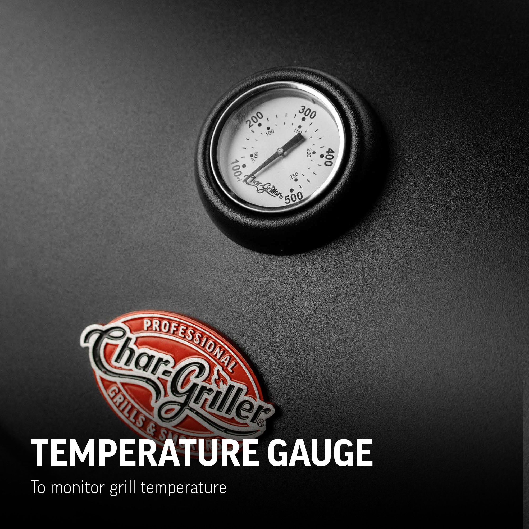 2in Char Griller Parts Pit Grill Bbq Smoker Thermometer Temp Gauge