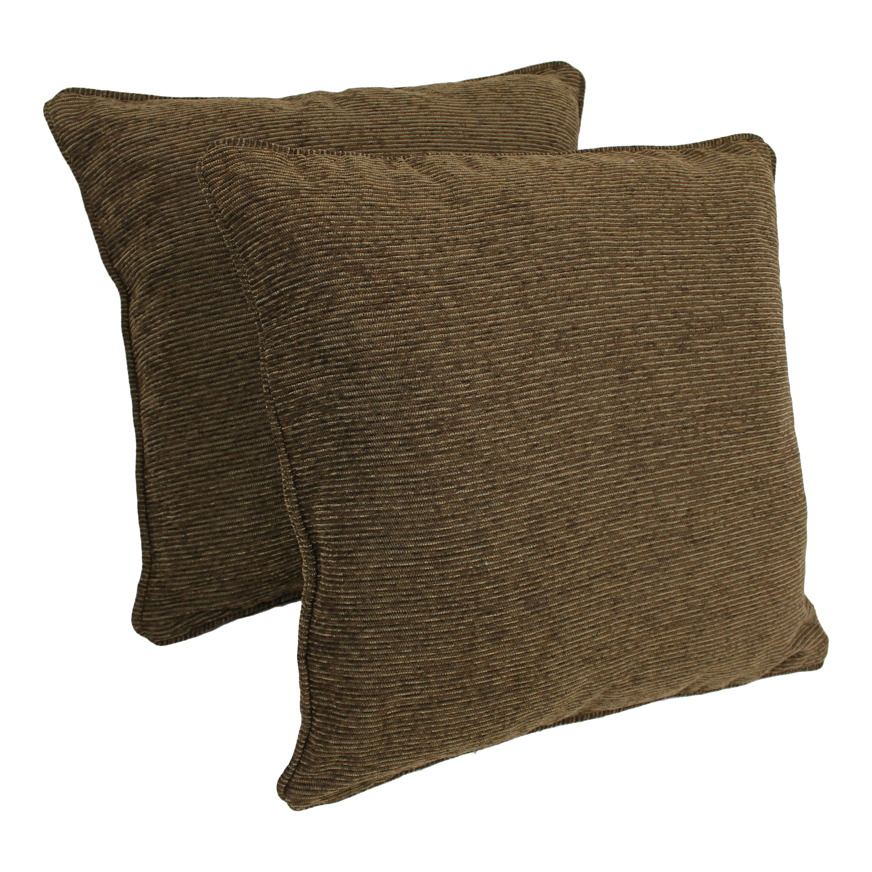 Blazing Needles 9813-CD-S2-JCH-06 2 -Piece 25-in x 25-in Vermont Square Indoor Decorative Pillow