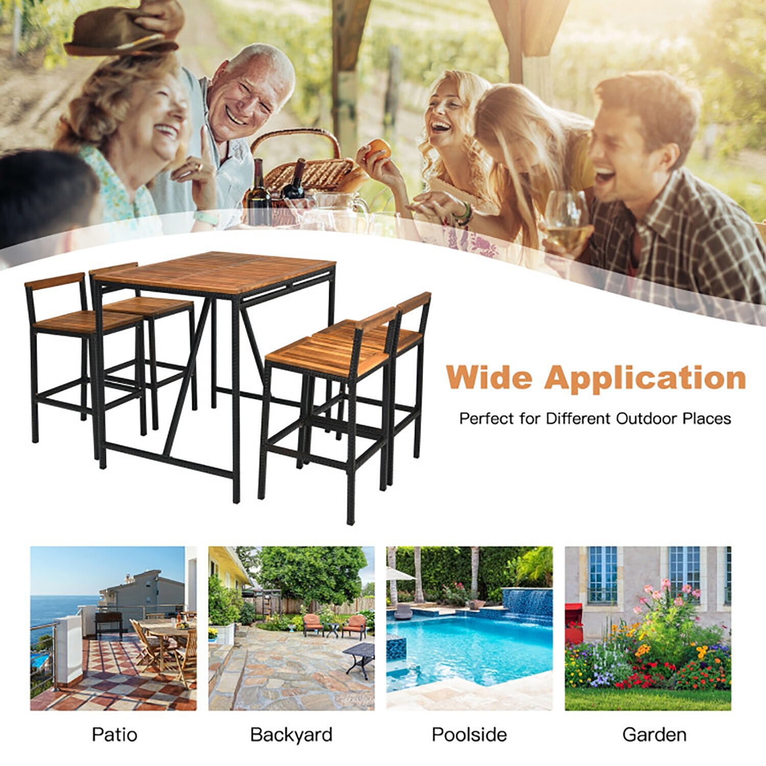 GZMR GZ-W1093BL Patio-Dining-Sets - View #7