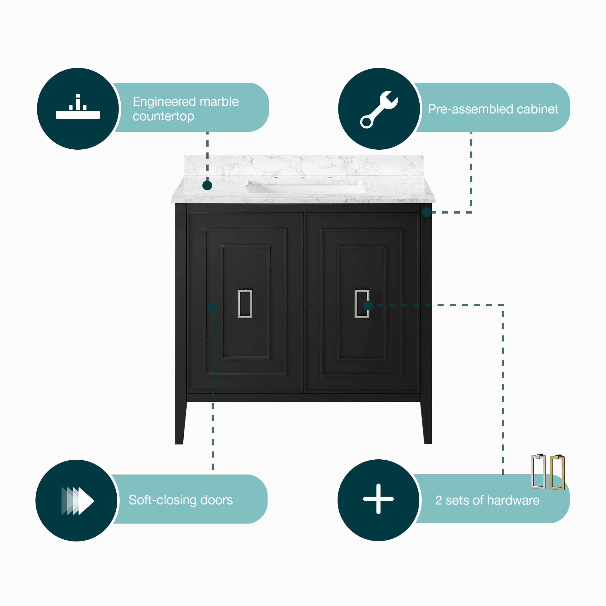 Origin 21 NANDEZ 36TB Bath-Vanity-Combo - View #9