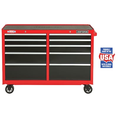 10 Drawer Steel Rolling Tool Cabinet, Rolling Tool Cabinets Made In Usa