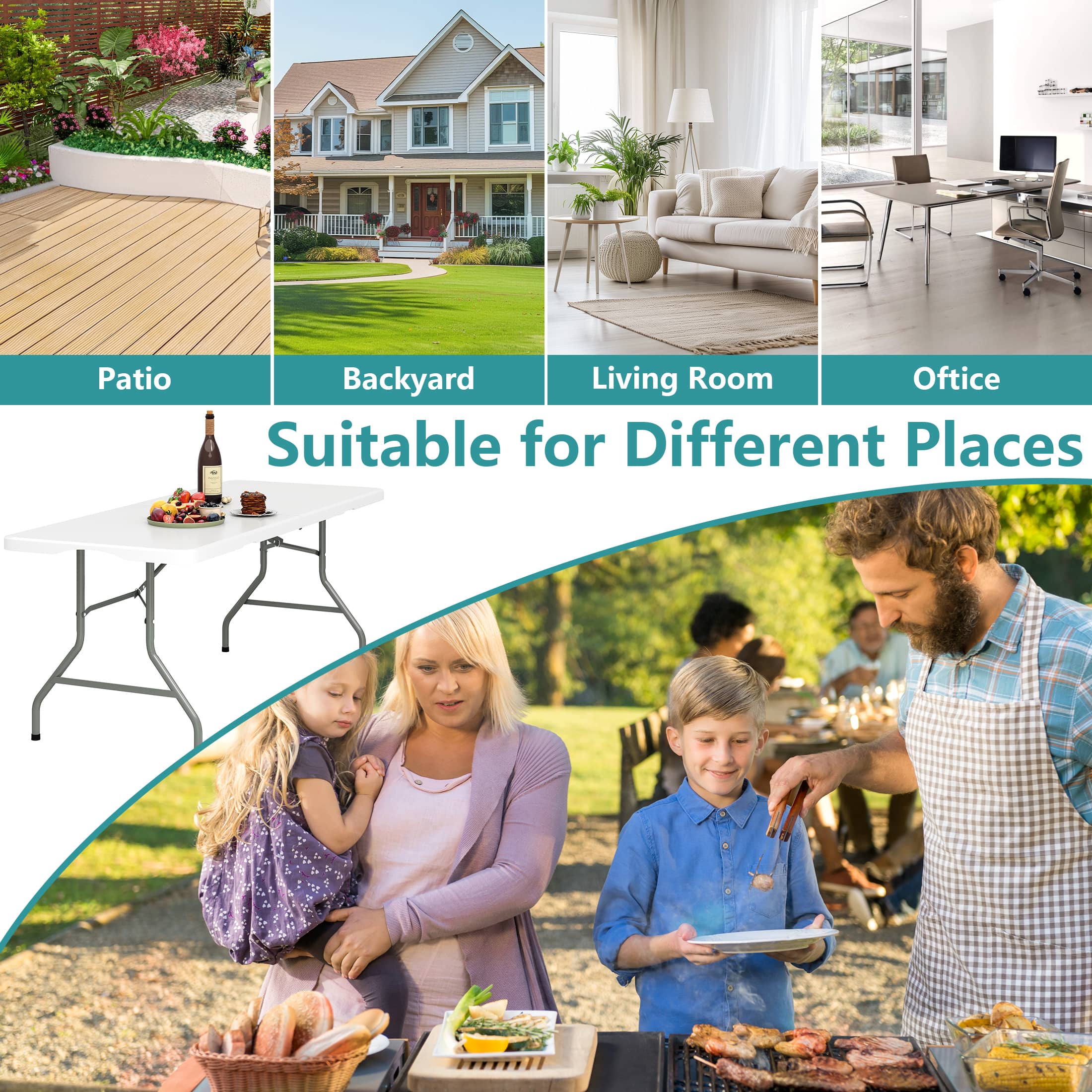 Fenbeli LJMLSFEN005 Folding-Tables - View #4