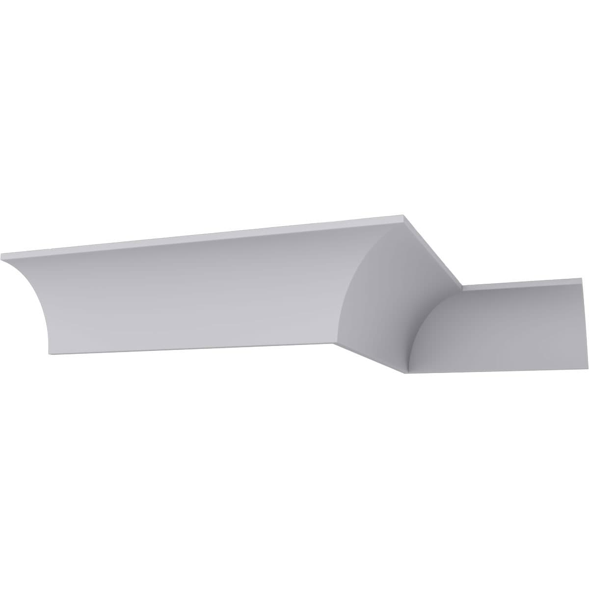 Ekena Millwork 687541 Medway Traditional Smooth 12-in x 7-ft 10-1/2-in Primed Urethane Crown Moulding 12 -Pack