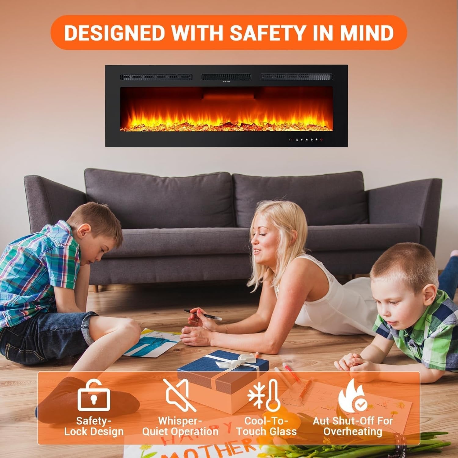 Qeetex LSHQQPHO-16L2N9BR Electric-Fireplaces - View #6