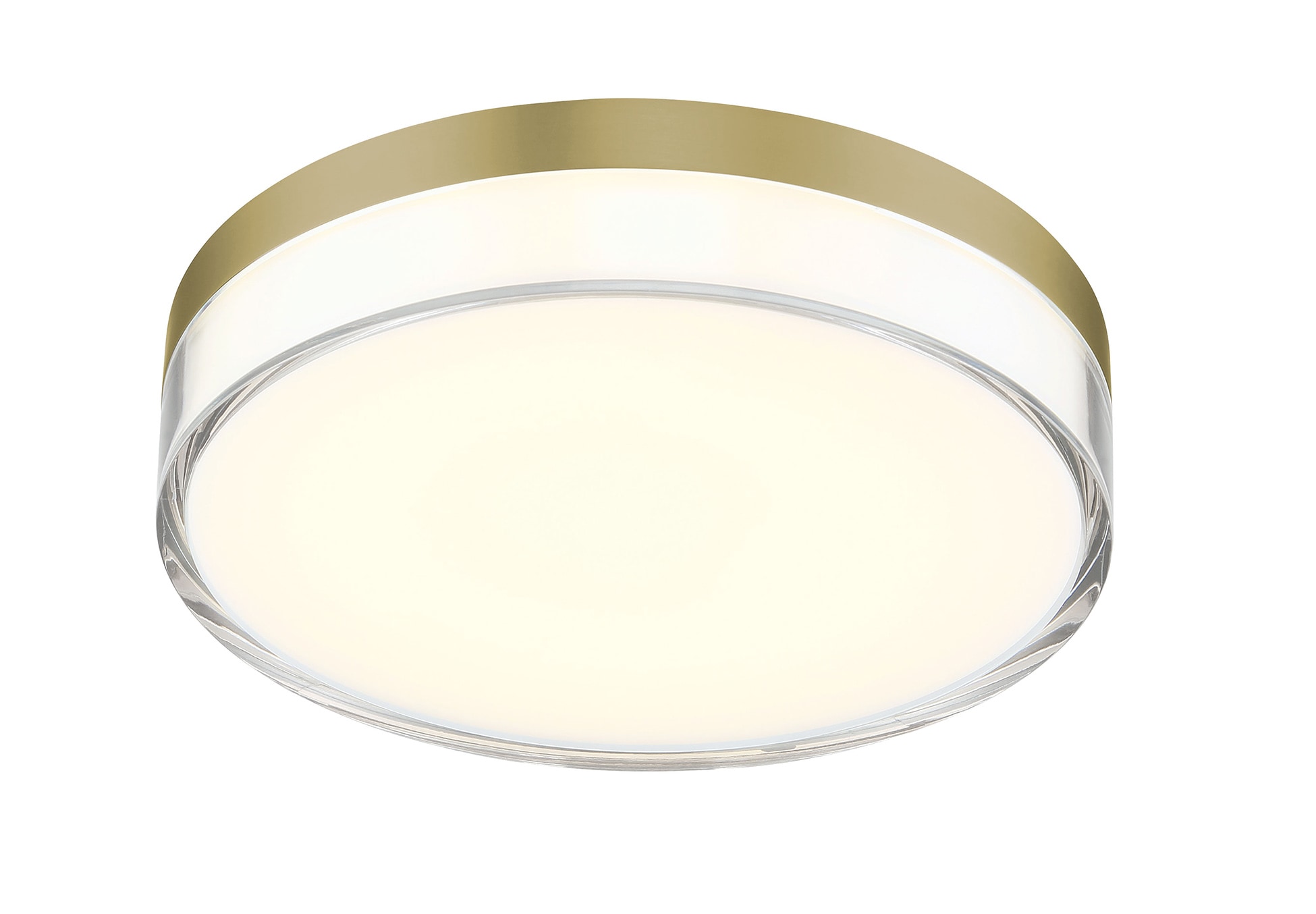 Minka Lavery 749-2-787-L Vantage 1 -Light 7-in Gloss Brass Integrated LED Flush Mount Light