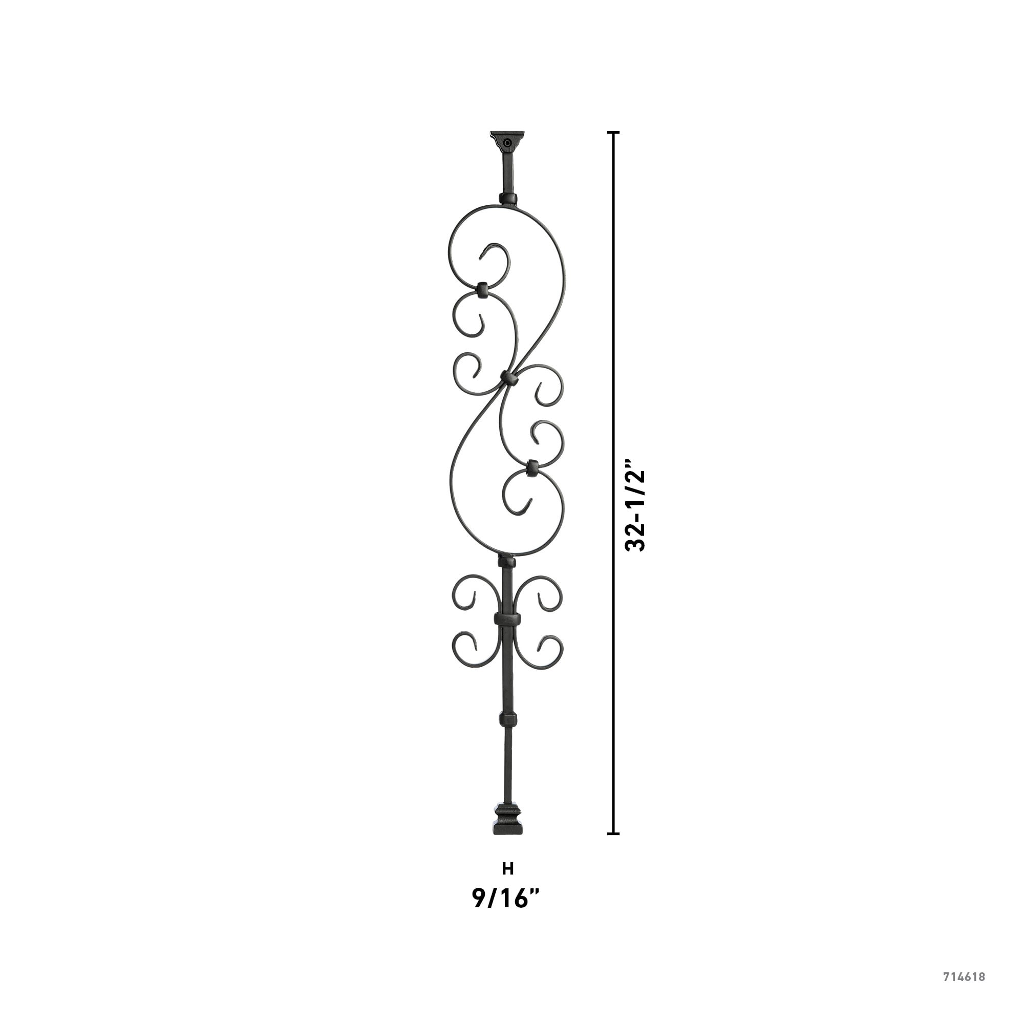 Ole' Iron Slides ISSCR-SAT Interior-Stairpart-Balusters - View #4