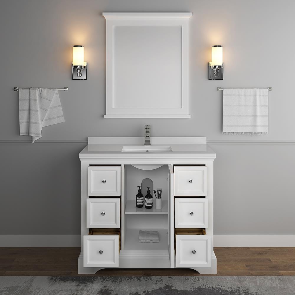 Fresca FVN2440WHM Bath-Vanity-Combo - View #4