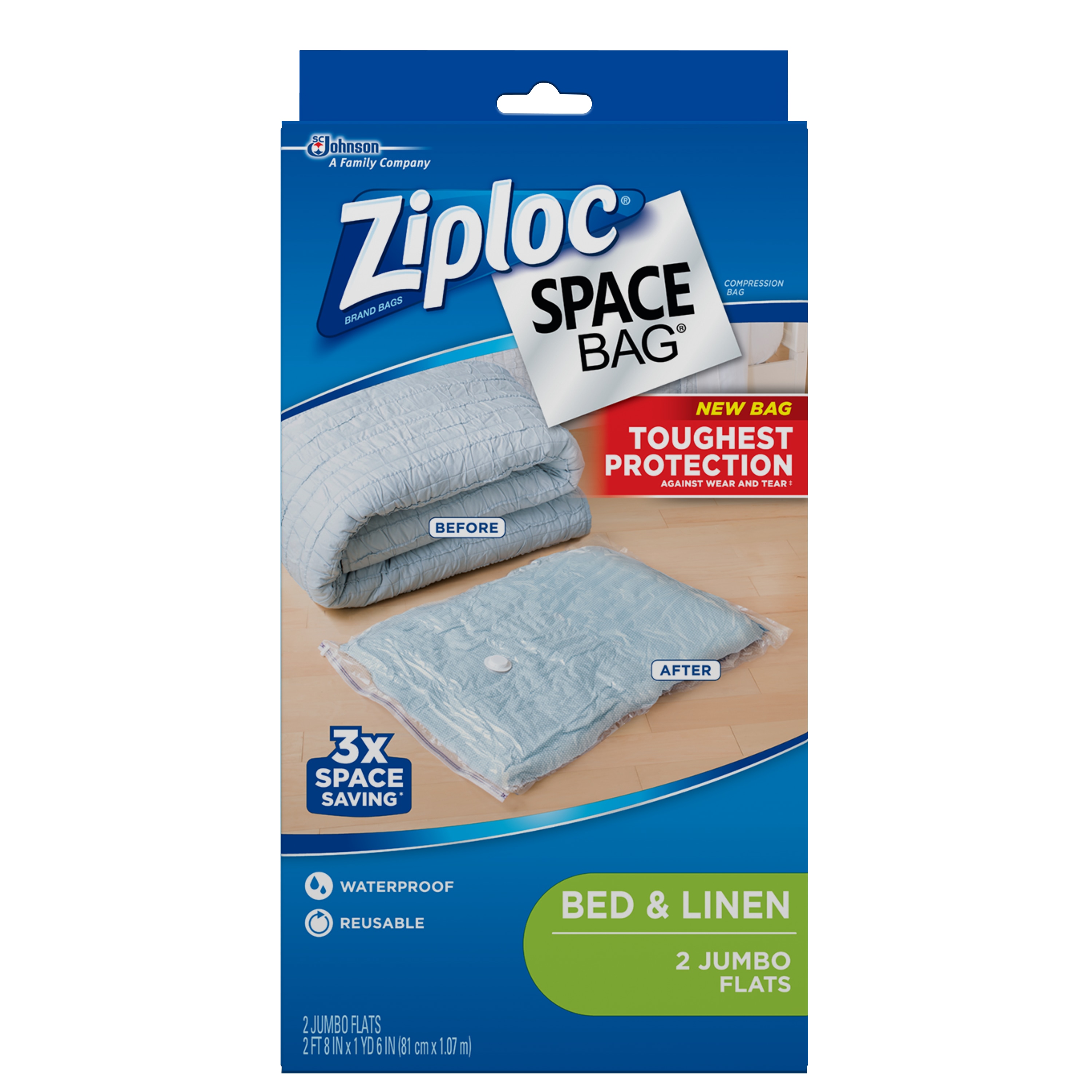 Ziploc Vacuum Seal Hanging Space Bag - Bliffert Lumber and Hardware