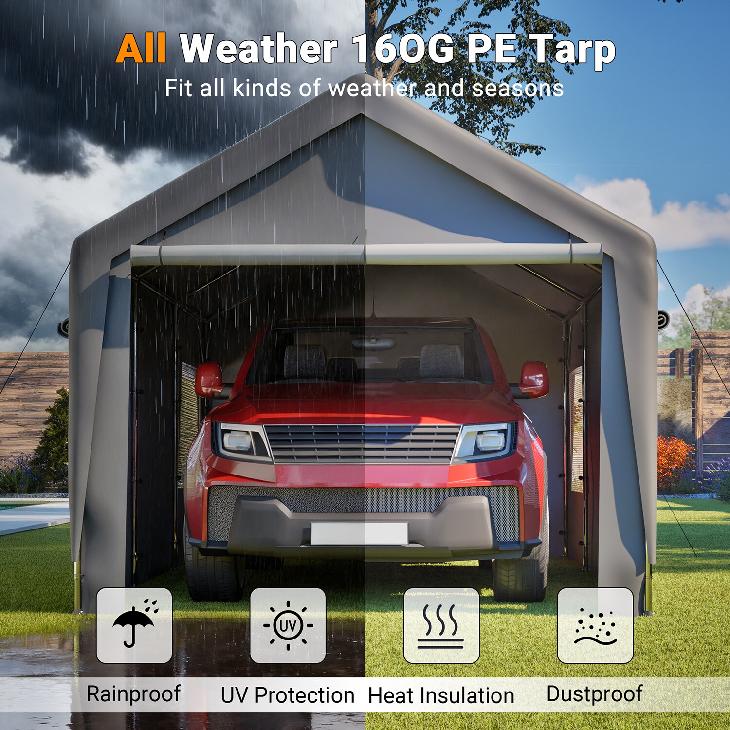 GZMR GM-VC-47980 Carport-Covers - View #5