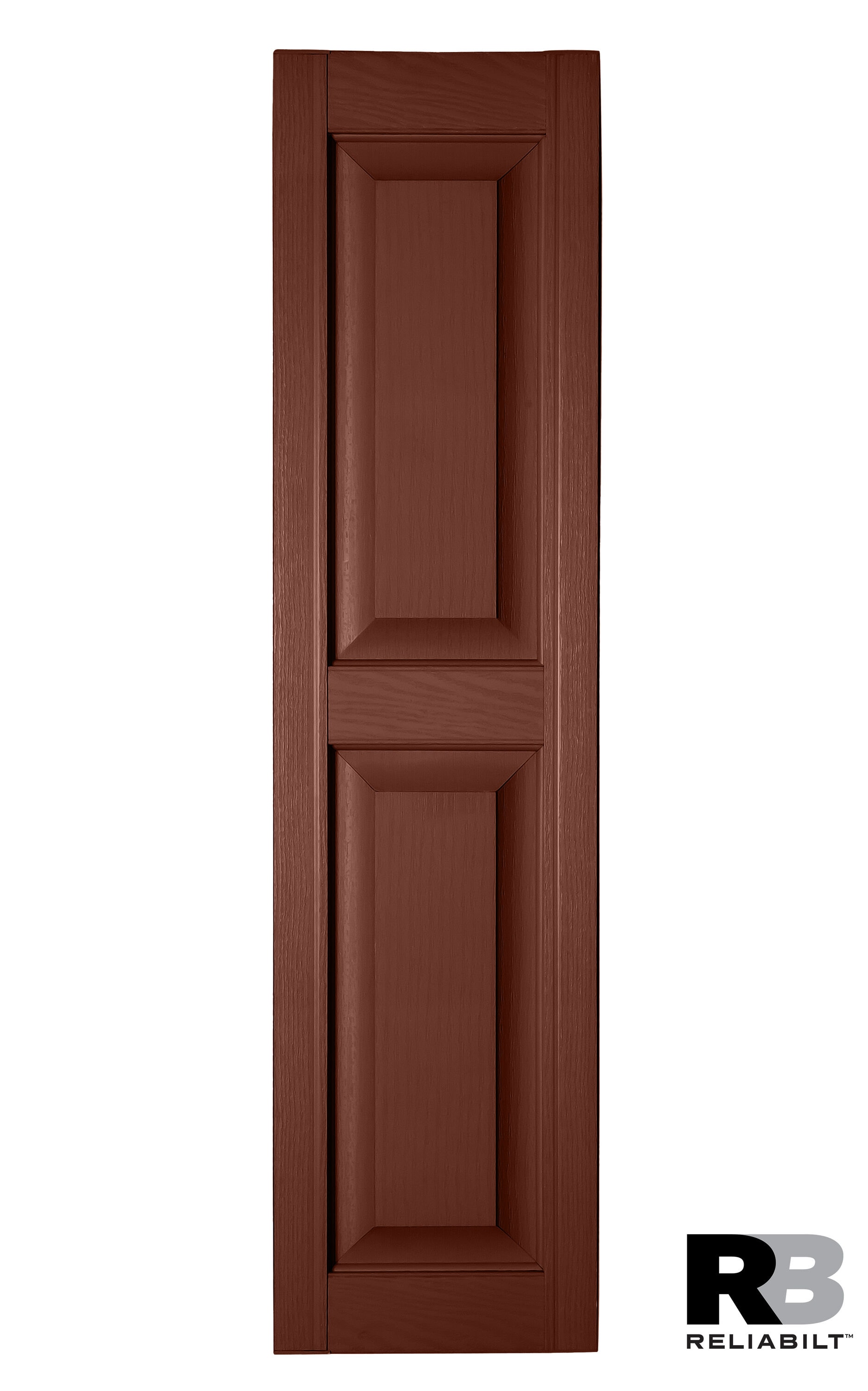 RELIABILT RP1270005 12-in W x 70-in H Brick Red Raised panel Polypropylene Exterior Shutters ( 2 -Pack )