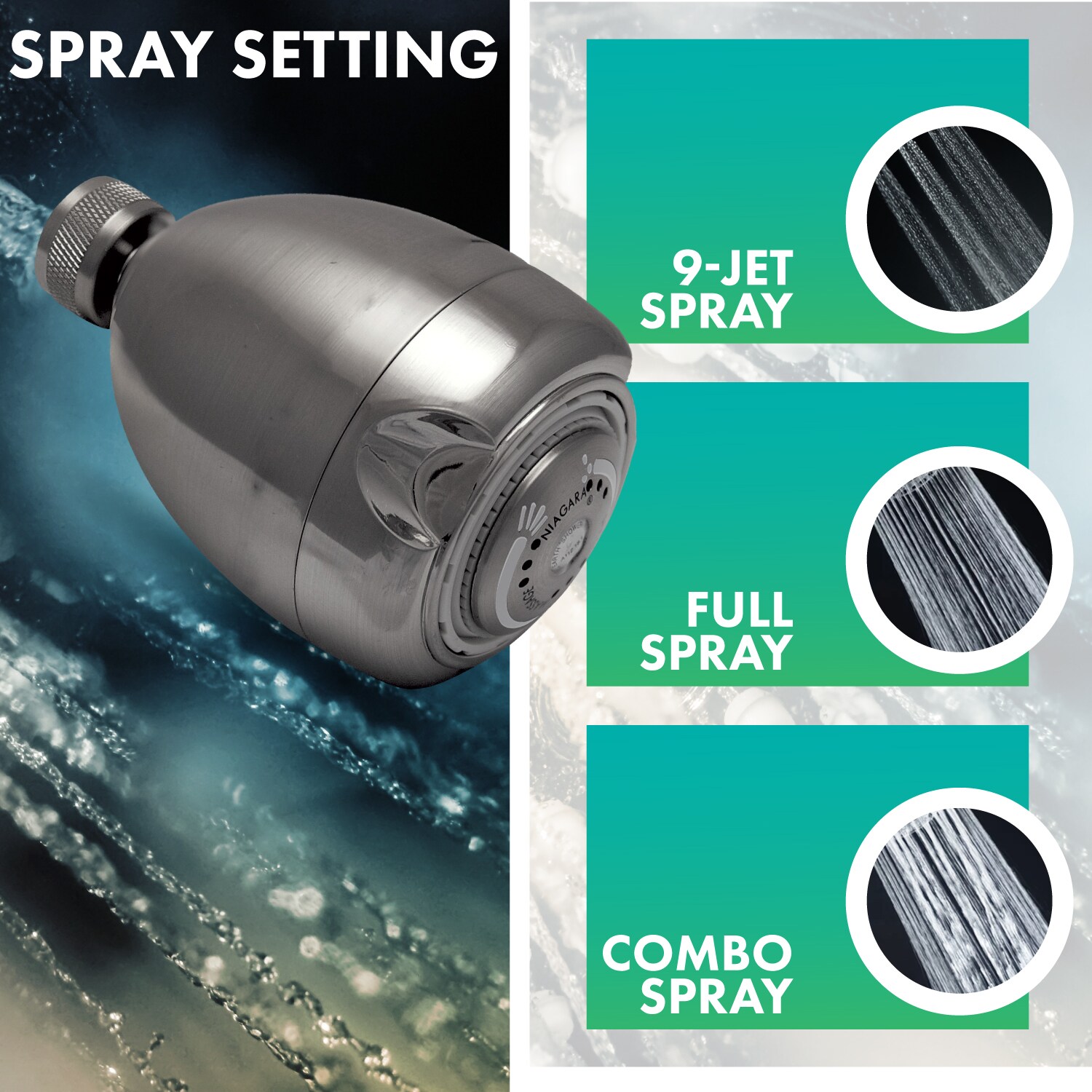 Niagara Conservation N2915BN Fixed-Showerhead - View #4