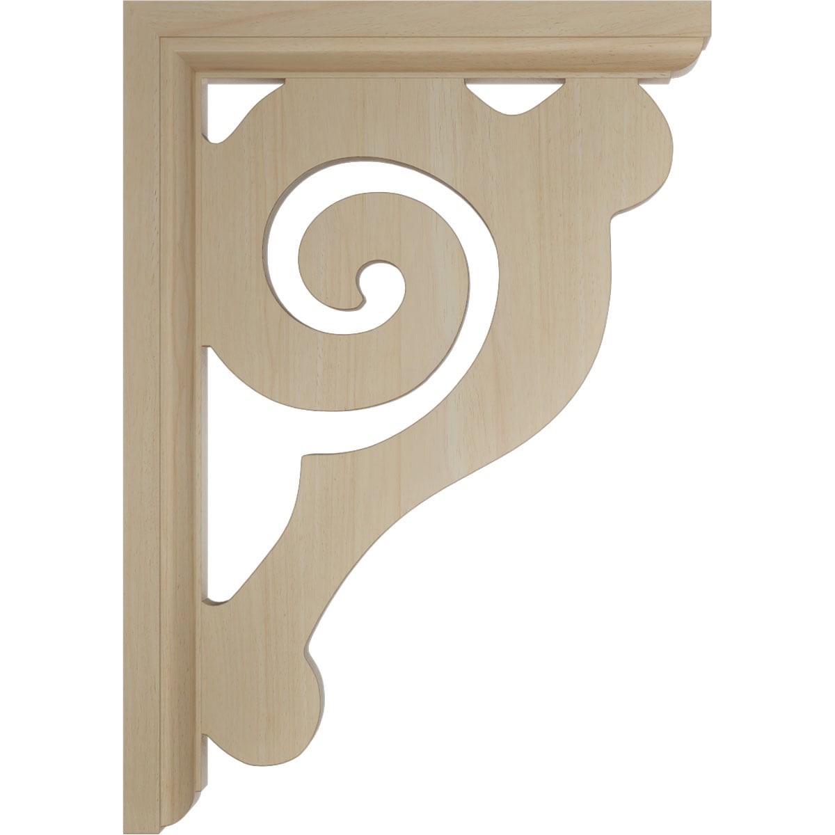 Ekena Millwork BKT01X06X08BURW Exterior-Brackets-Braces - View #3