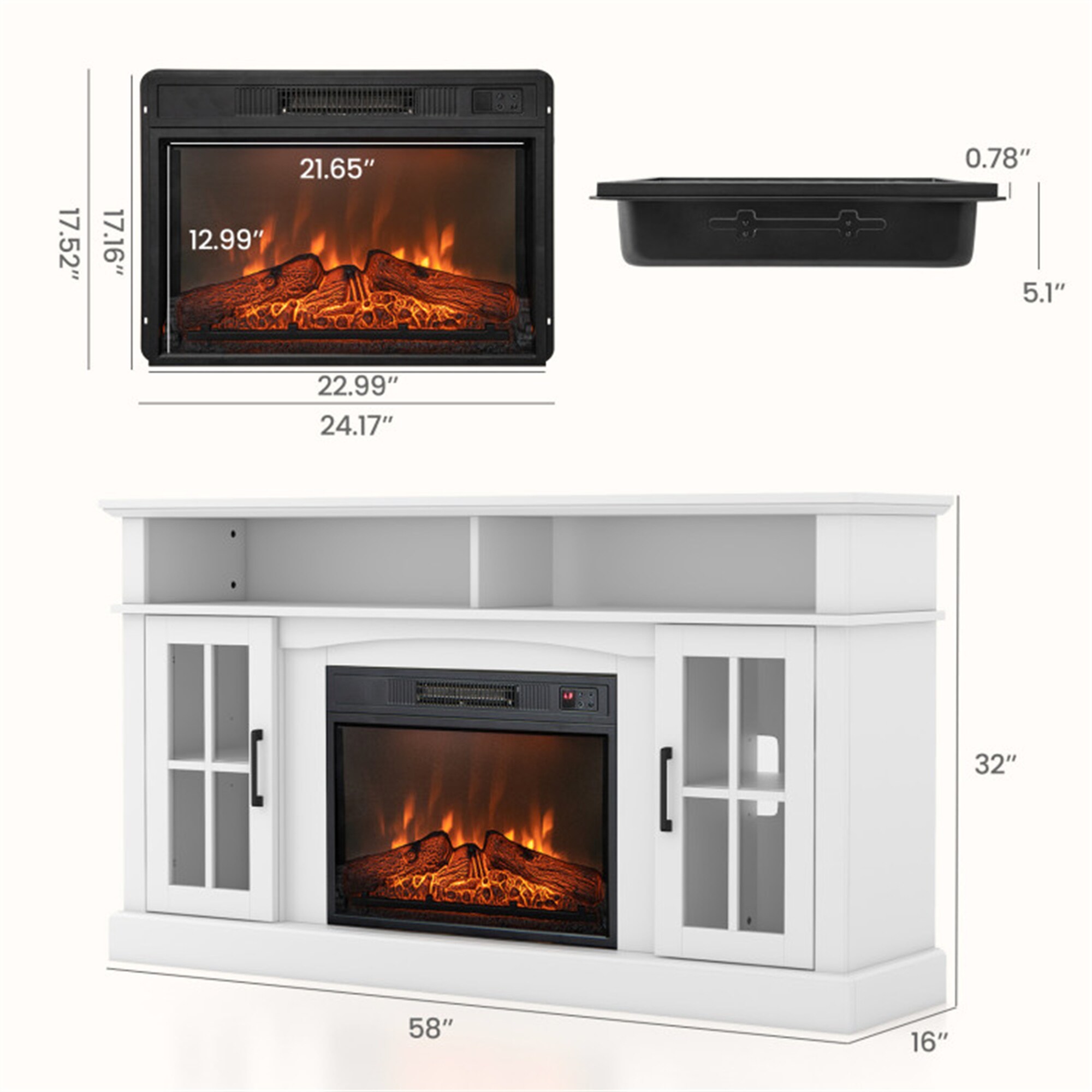 BABOOM BOM-9119745-OR Electric-Fireplaces - View #3