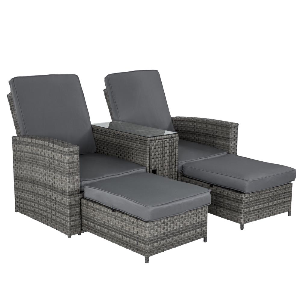 FOREST HOME FRQ009-BR-GY Patio-Sofas-Daybeds - View #3