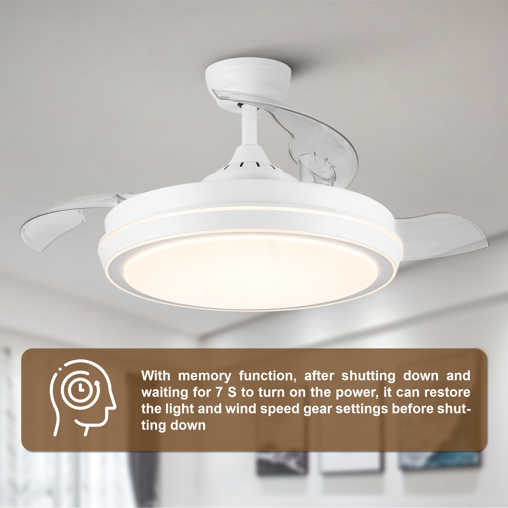 WELLFOR AMYU-30WH Ceiling-Fans - View #4