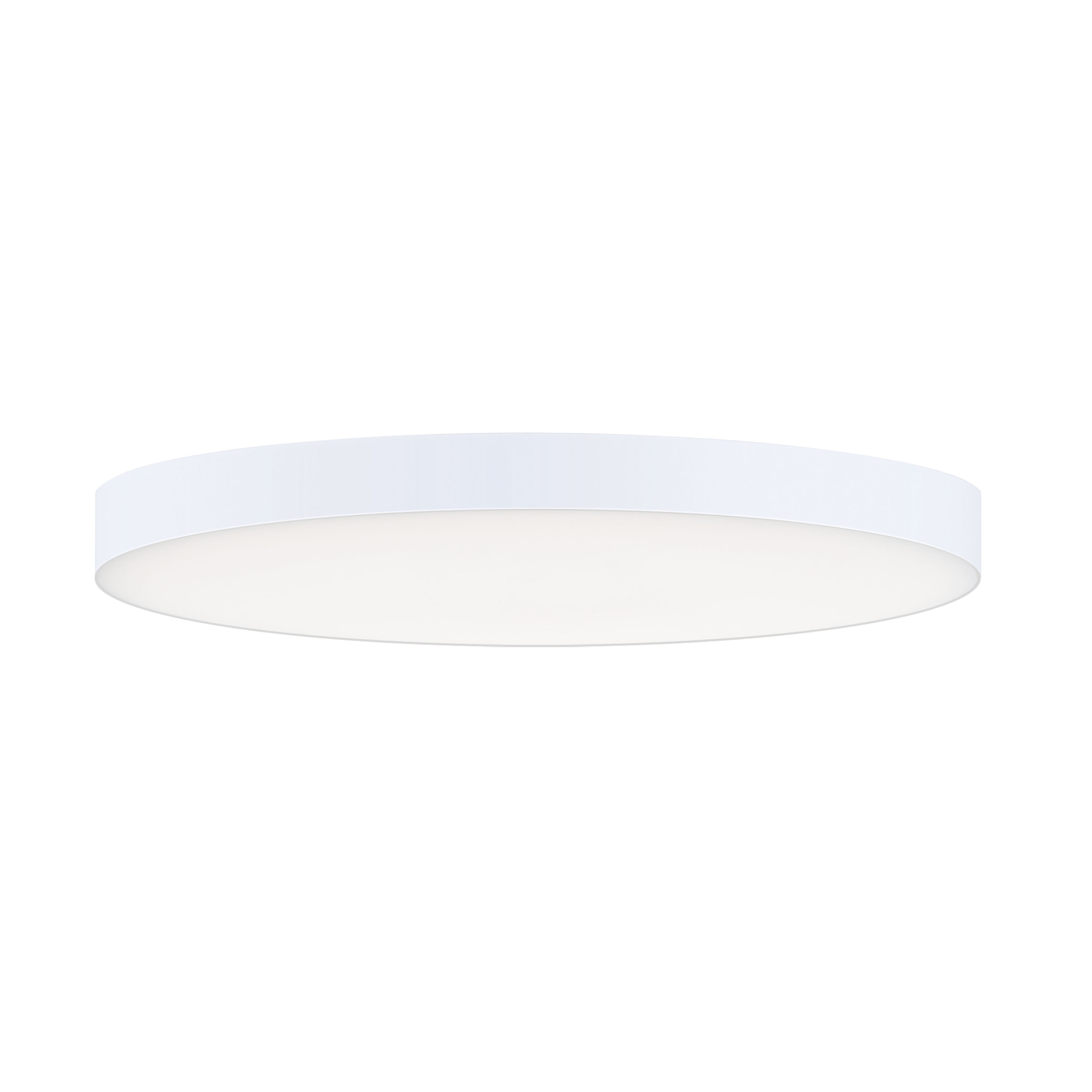 Maxim Lighting 57884WTWT Trim - 0-10 V 1 -Light 9-in Matte White Indoor/Outdoor Integrated LED Flush Mount Light