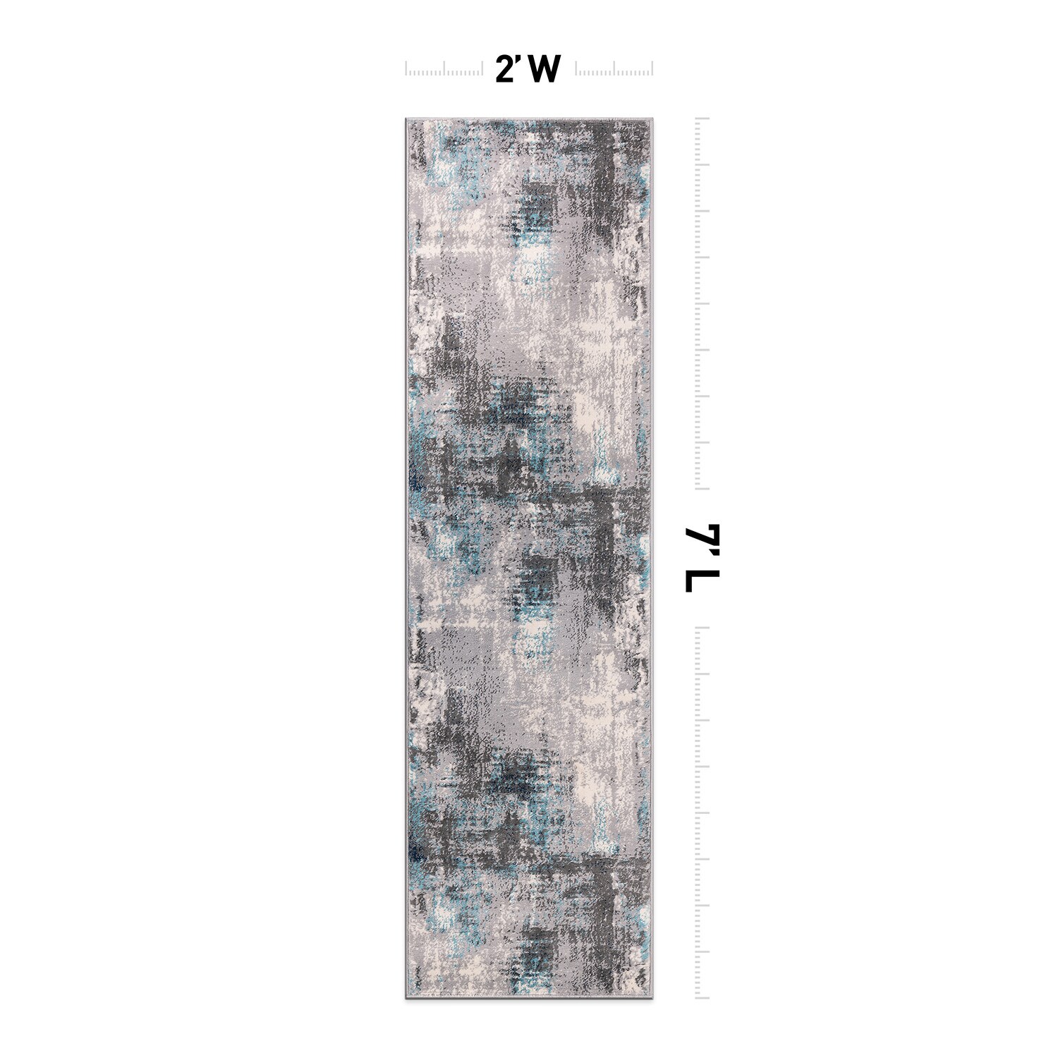 World Rug Gallery 4053BLUE2X7 rugs - View #2
