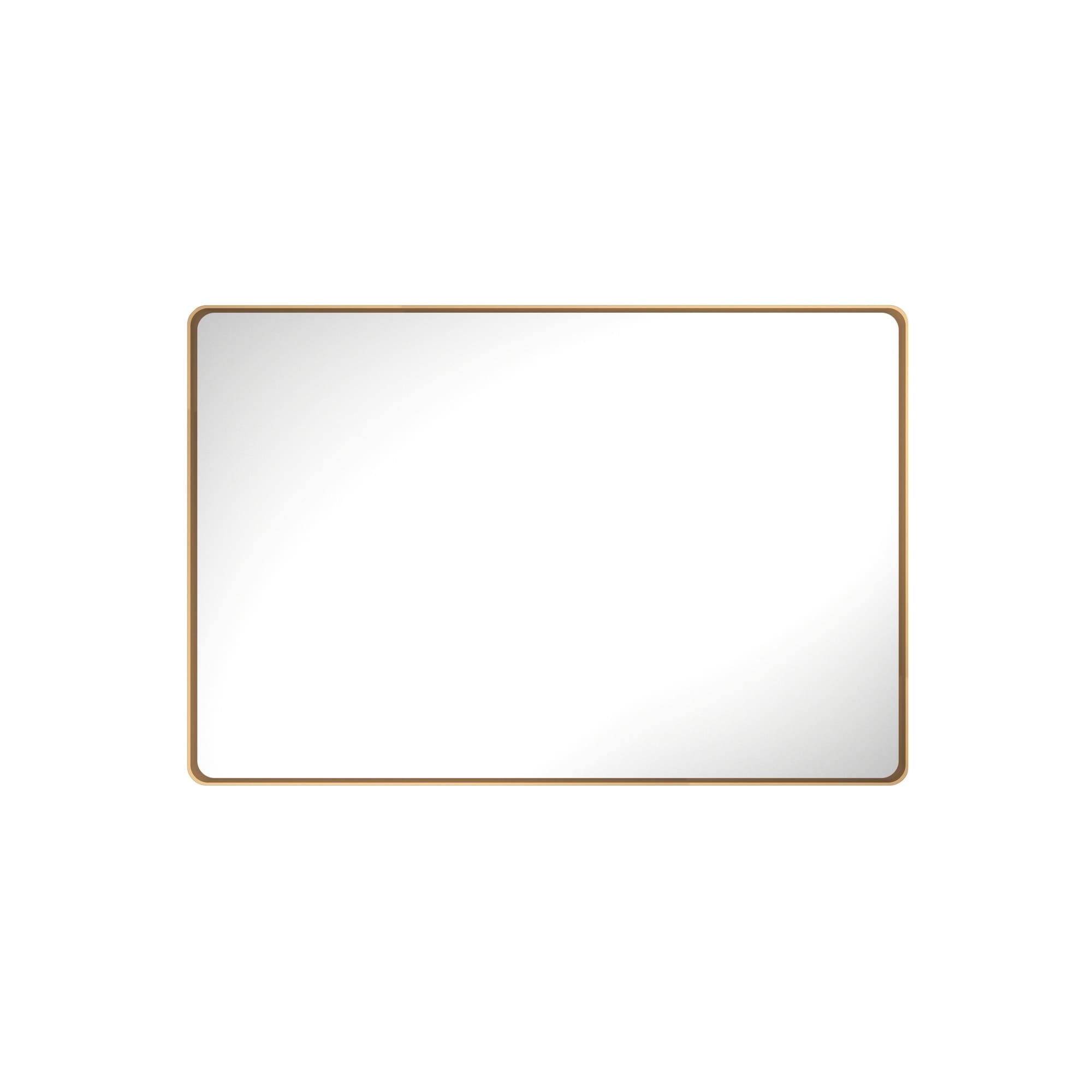 Boyel Living 48 in W x 32 in L Bronze Rectangular Aluminum Framed Wall Bathroom Vanity Mirror