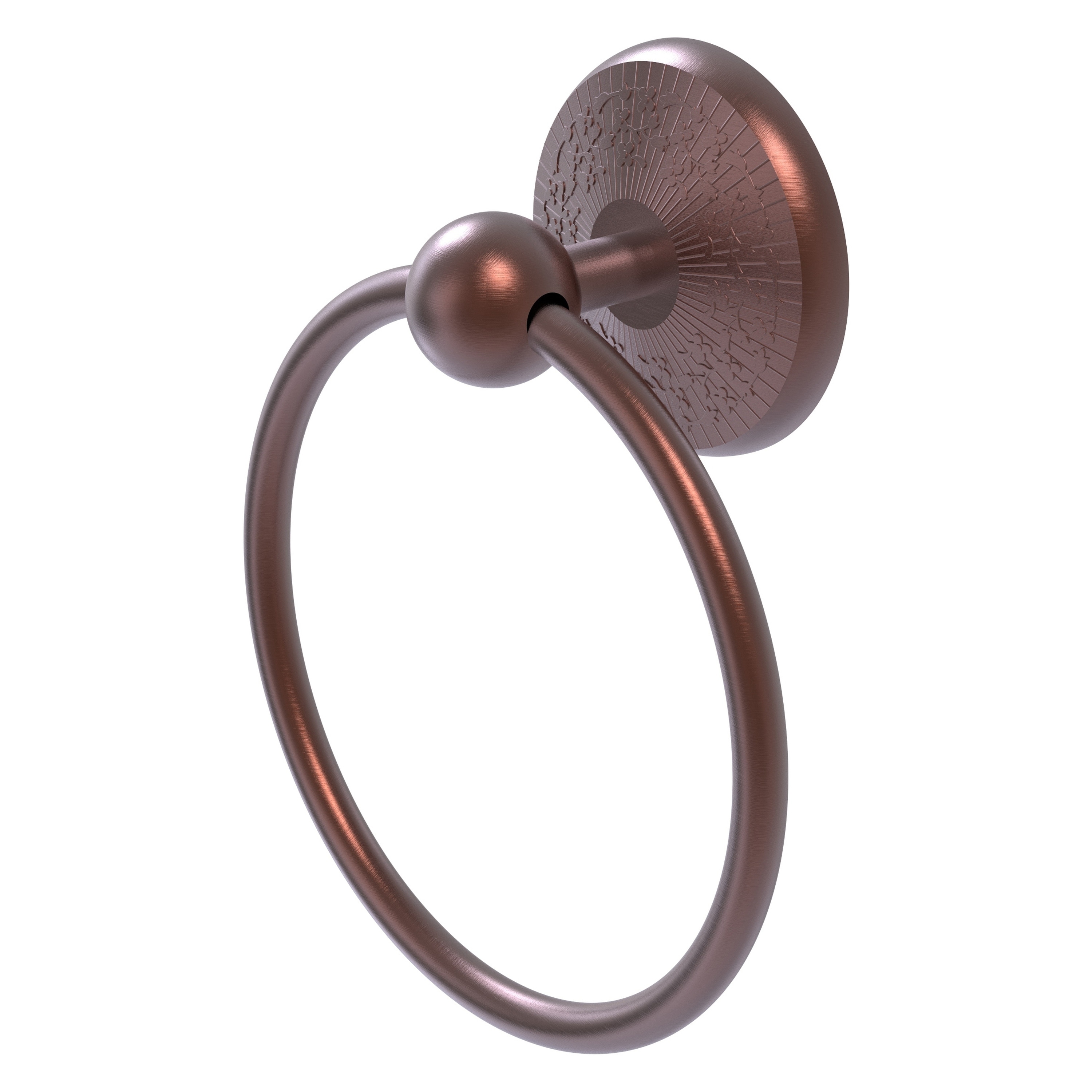 Allied Brass MC-16-CA Monte Carlo Antique Copper Wall mount Single Towel Ring