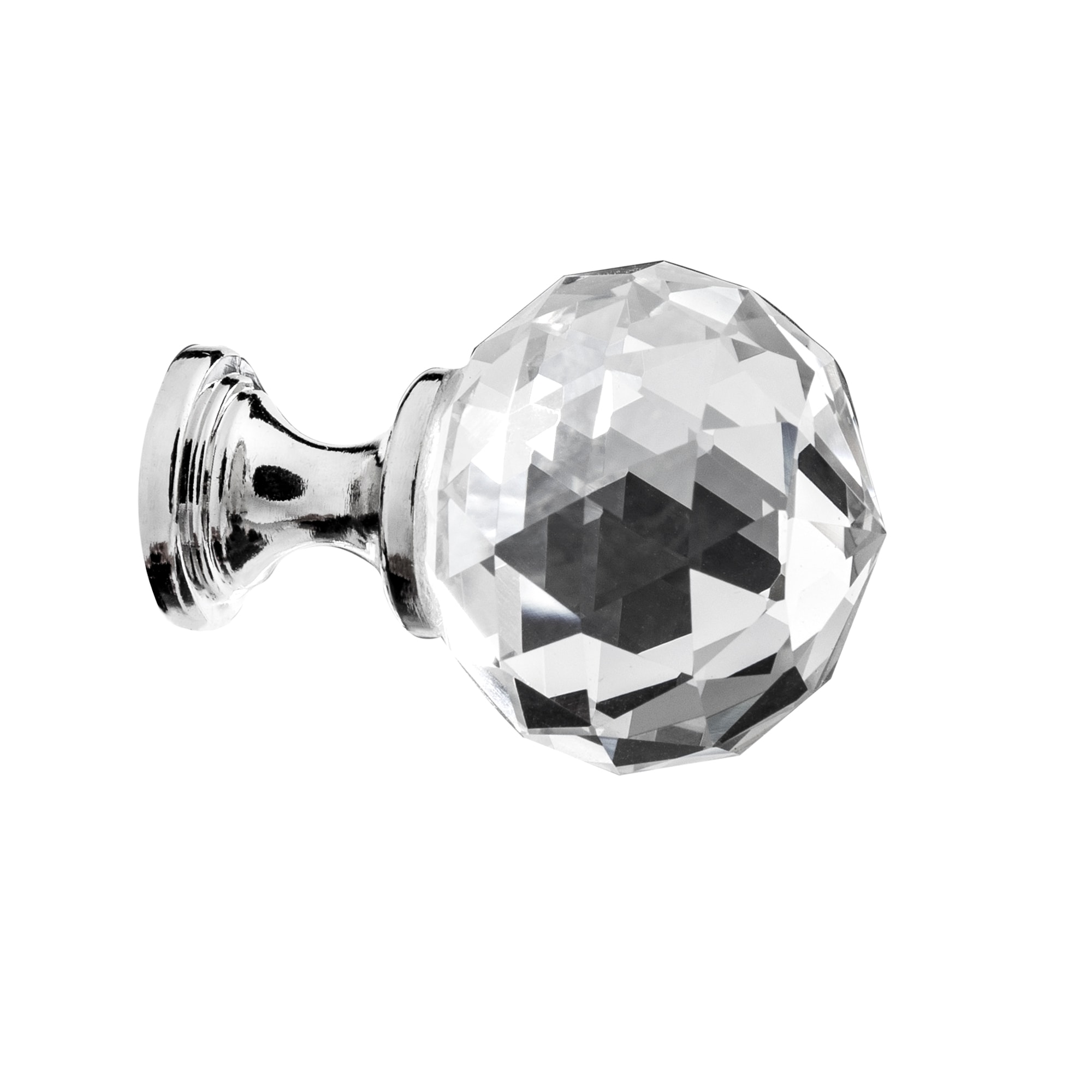 Sumner Street Home Hardware RL002025 Chloe 1-1/8-in Polished Nickel Round Traditional Cabinet Knob