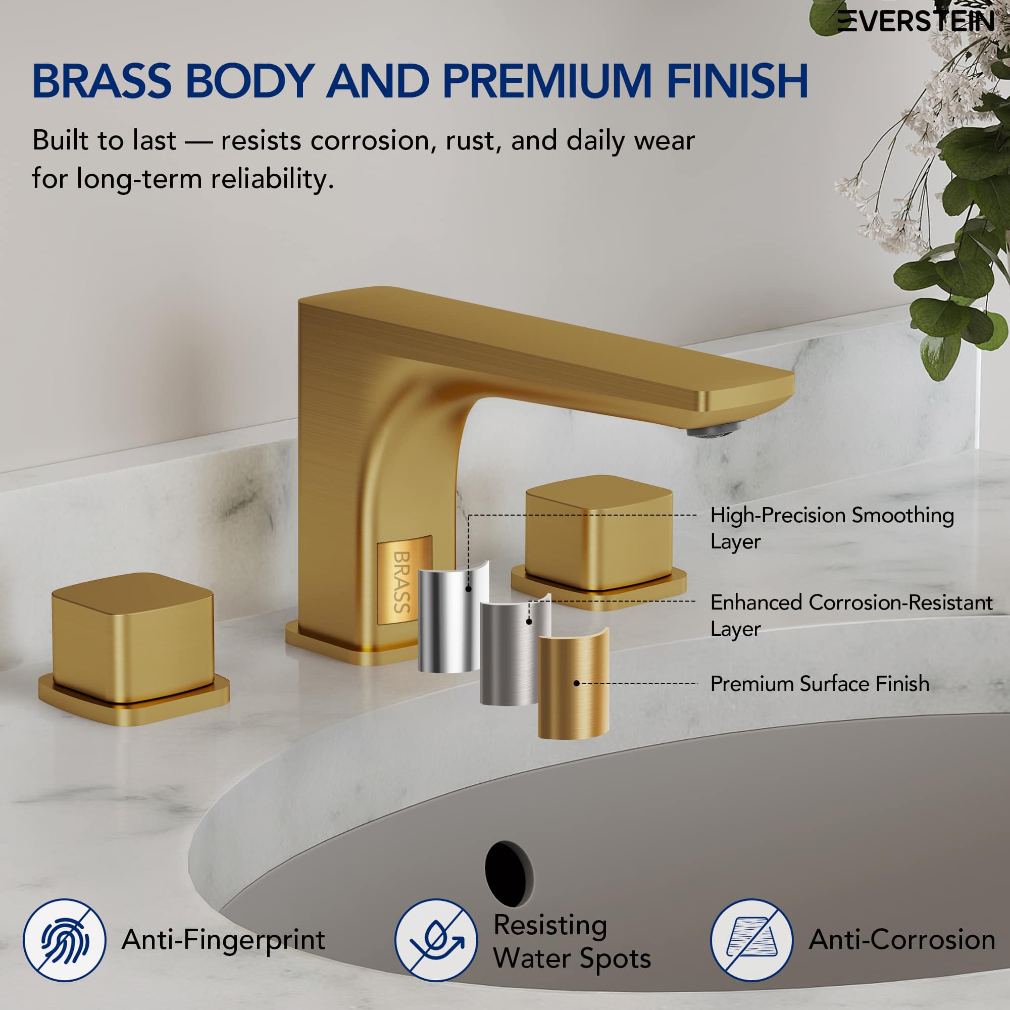 EVERSTEIN SFS-1316B-GD Lavatory-Faucets - View #6