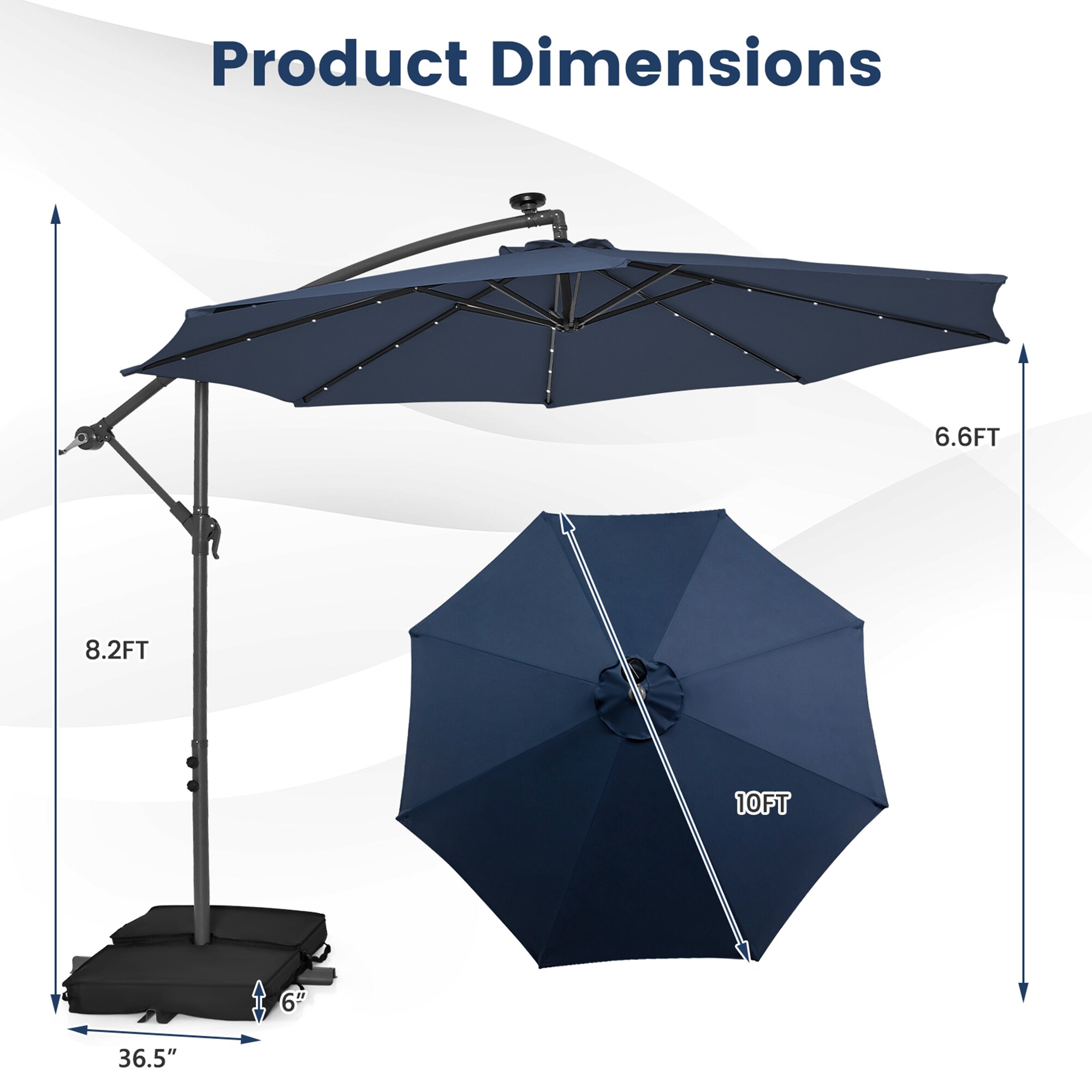 Costway NP11133NY Umbrellas-2 - View #2