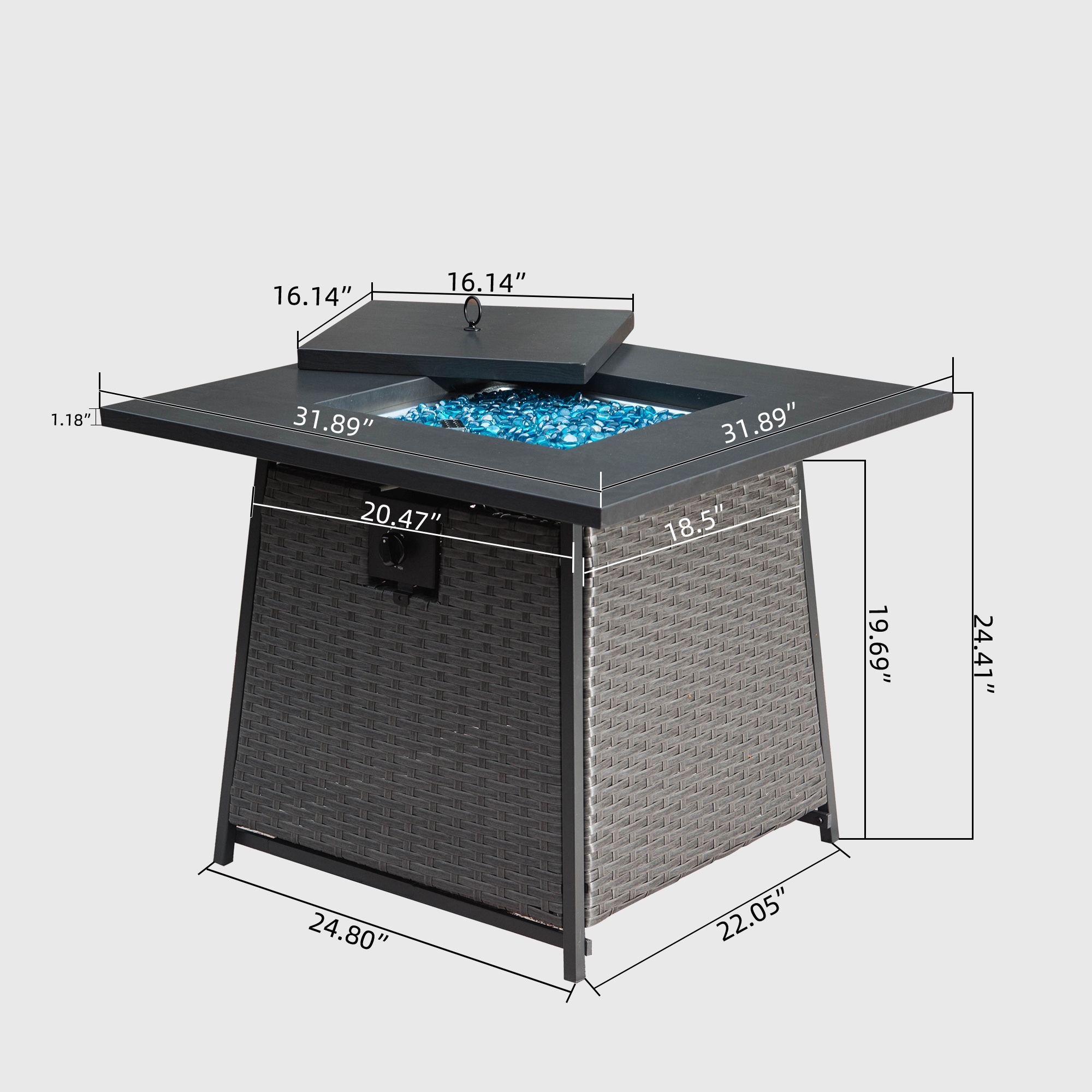 AHIOU HOME ZAAHG-113379FP Outdoor-Gas-Firepits - View #4