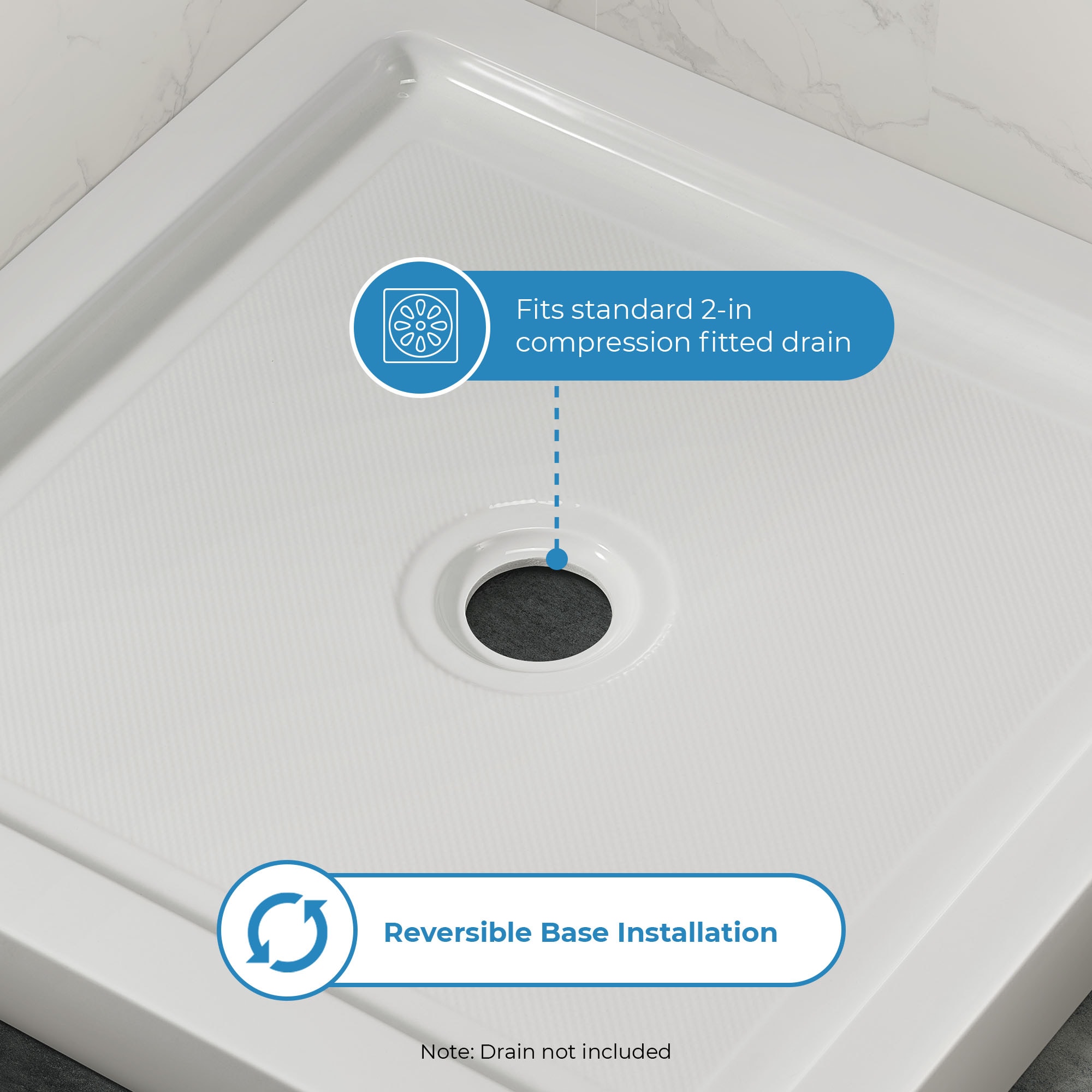 OVE Decors 15SBR-BALI32-WHT Shower-Floors - View #6