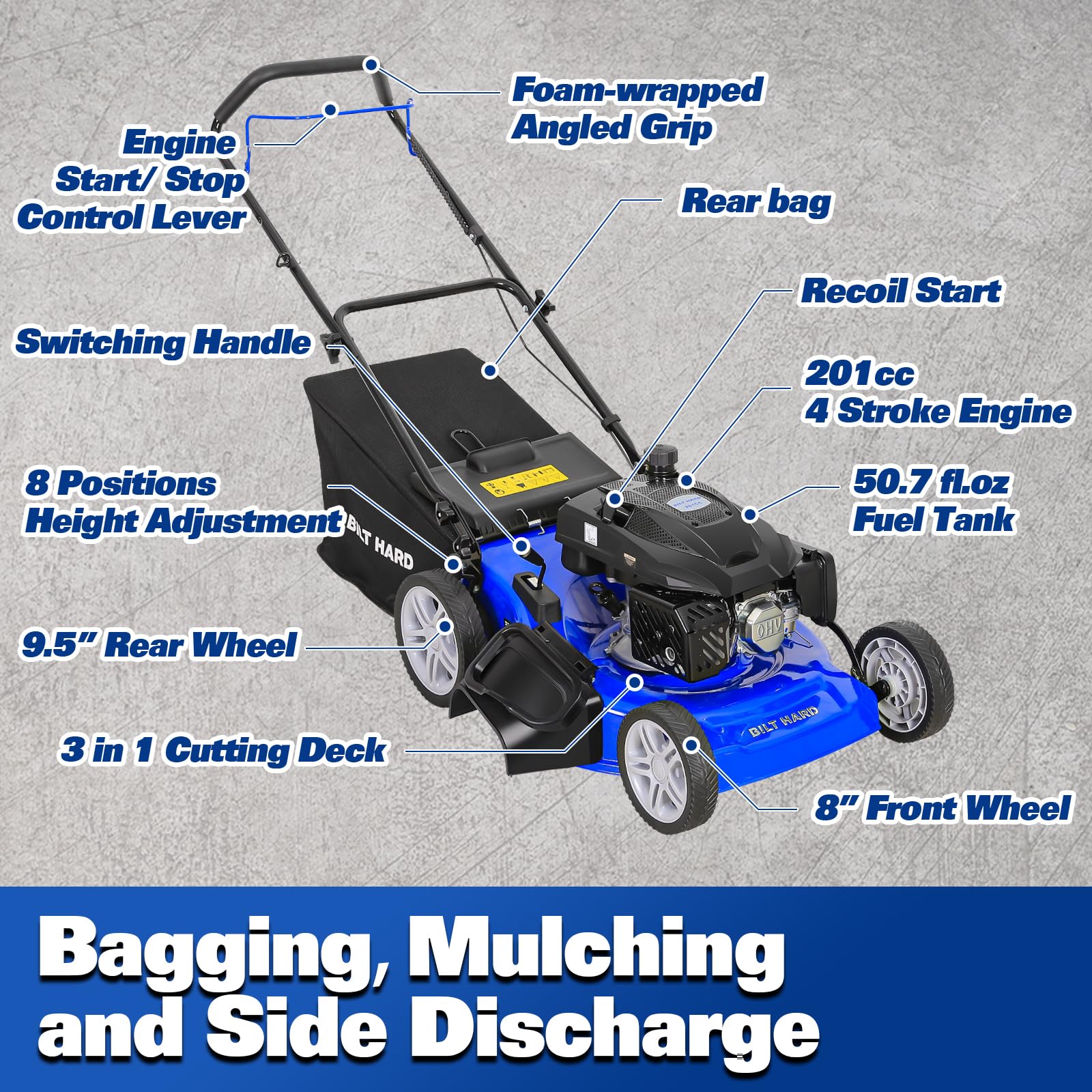 BILT HARD TMA-0561-L Gas-Walk-Behind-Mowers - View #2