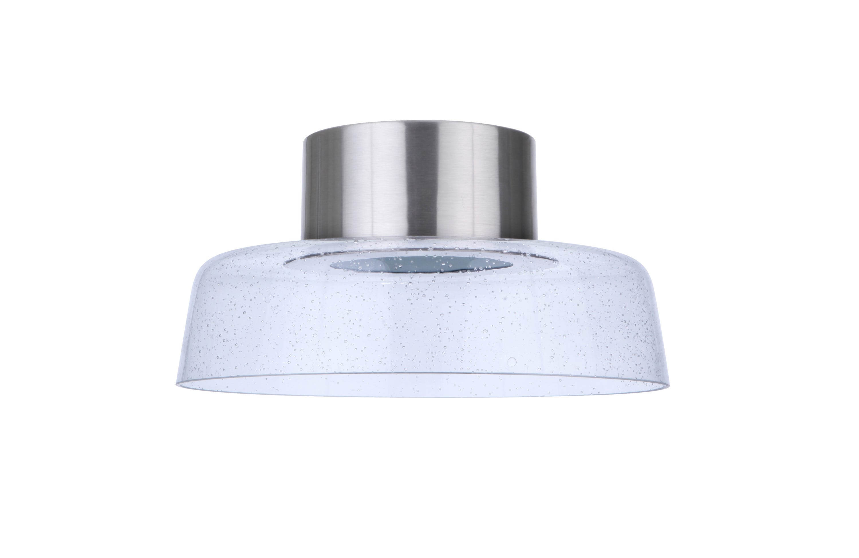 Craftmade 55181-BNK-LED Centric 1 -Light 12.5-in Brushed Nickel Indoor/Outdoor Integrated LED Flush Mount Light