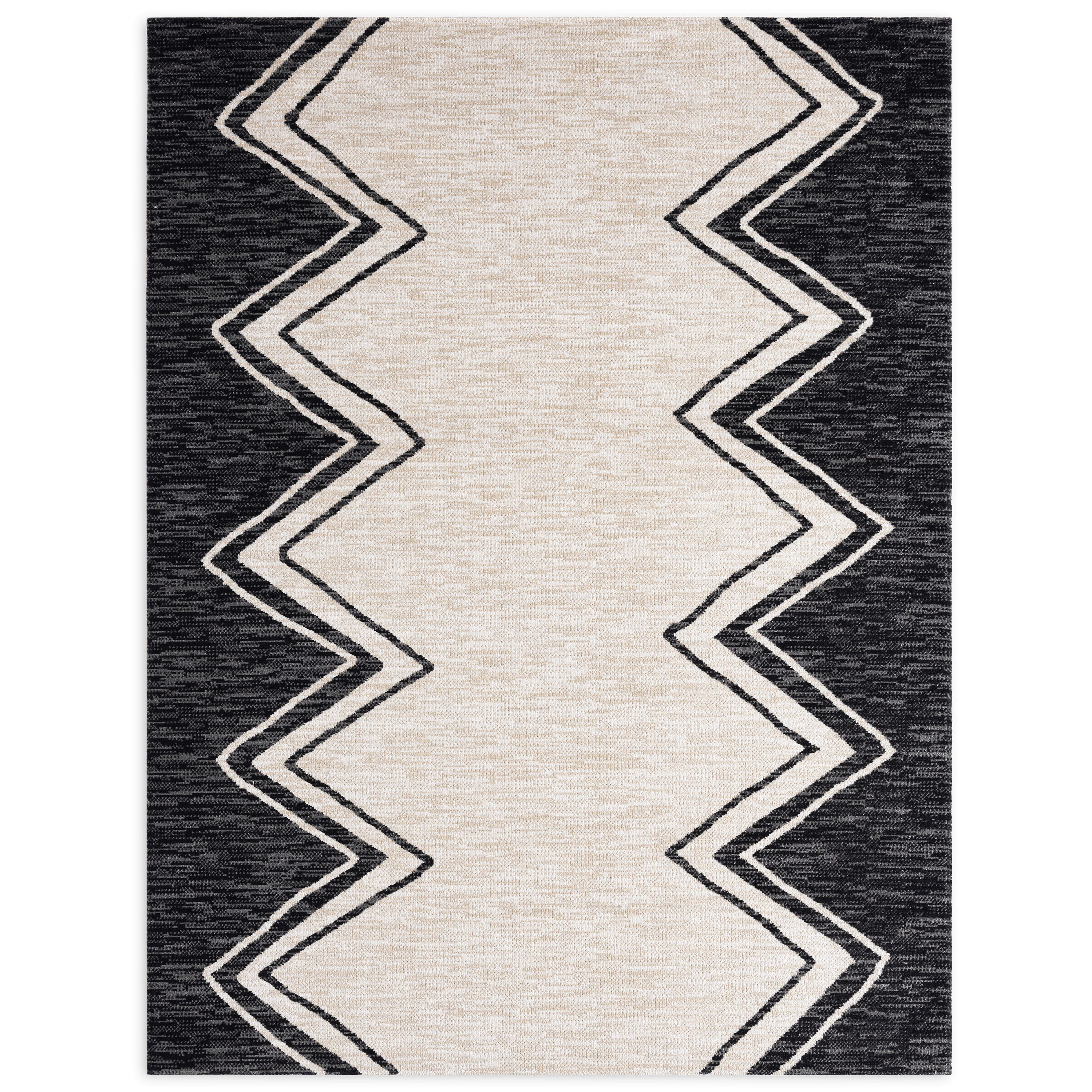 Sophiya Leon Xx Video - Nicole Miller Patio Sofia Leon 5 x 7 Black/Ivory Indoor/Outdoor Geometric  Area Rug in the Rugs department at Lowes.com