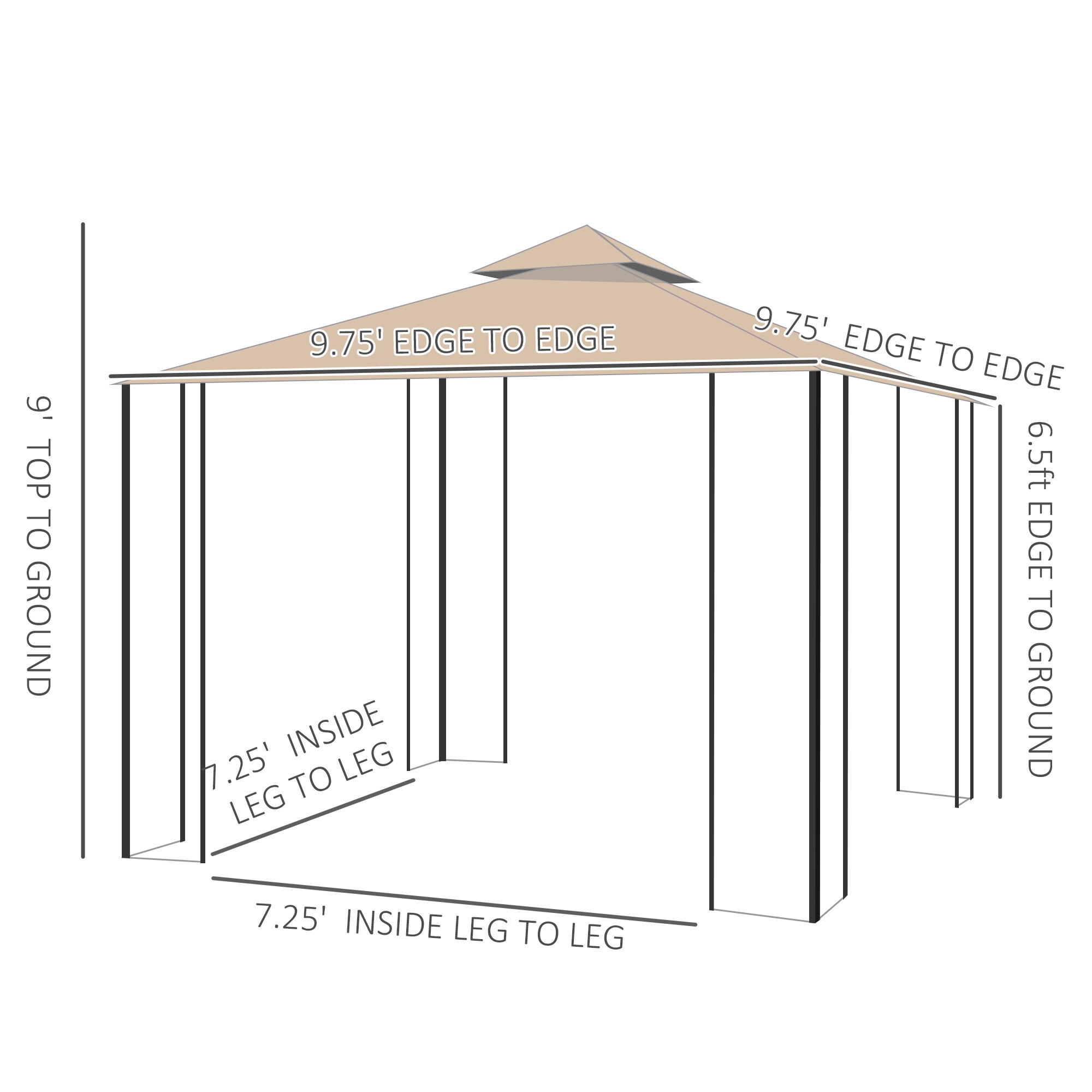 Mondawe MD-AB74253 Wood-Resin-Gazebos - View #7