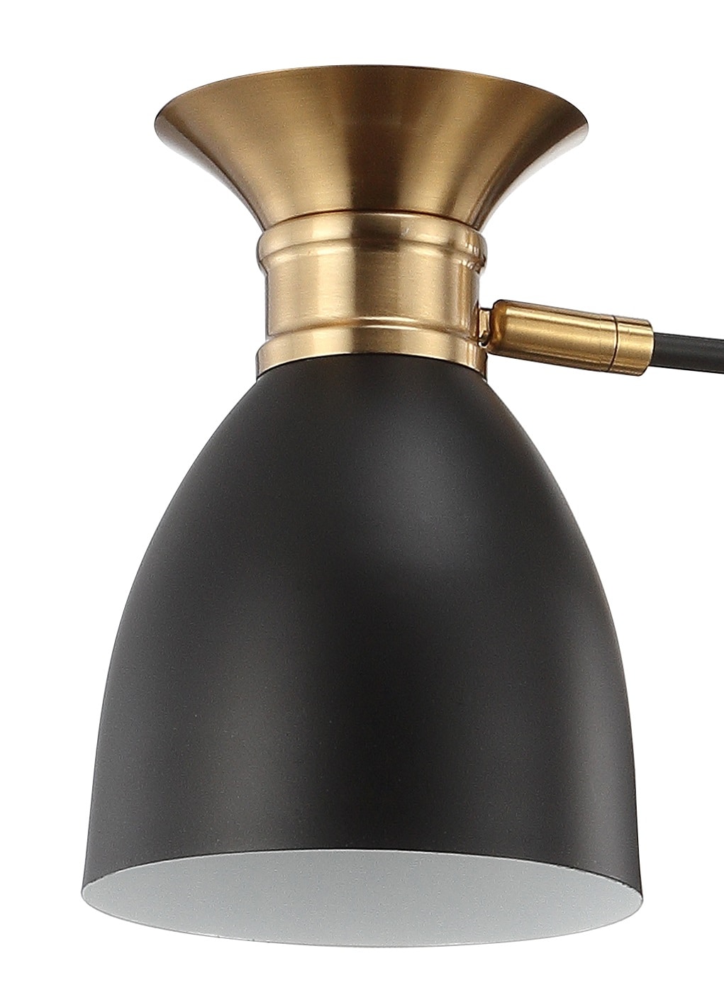 Middleton 20" Black/Brass Gold Metal LED Sputnik Chandelier