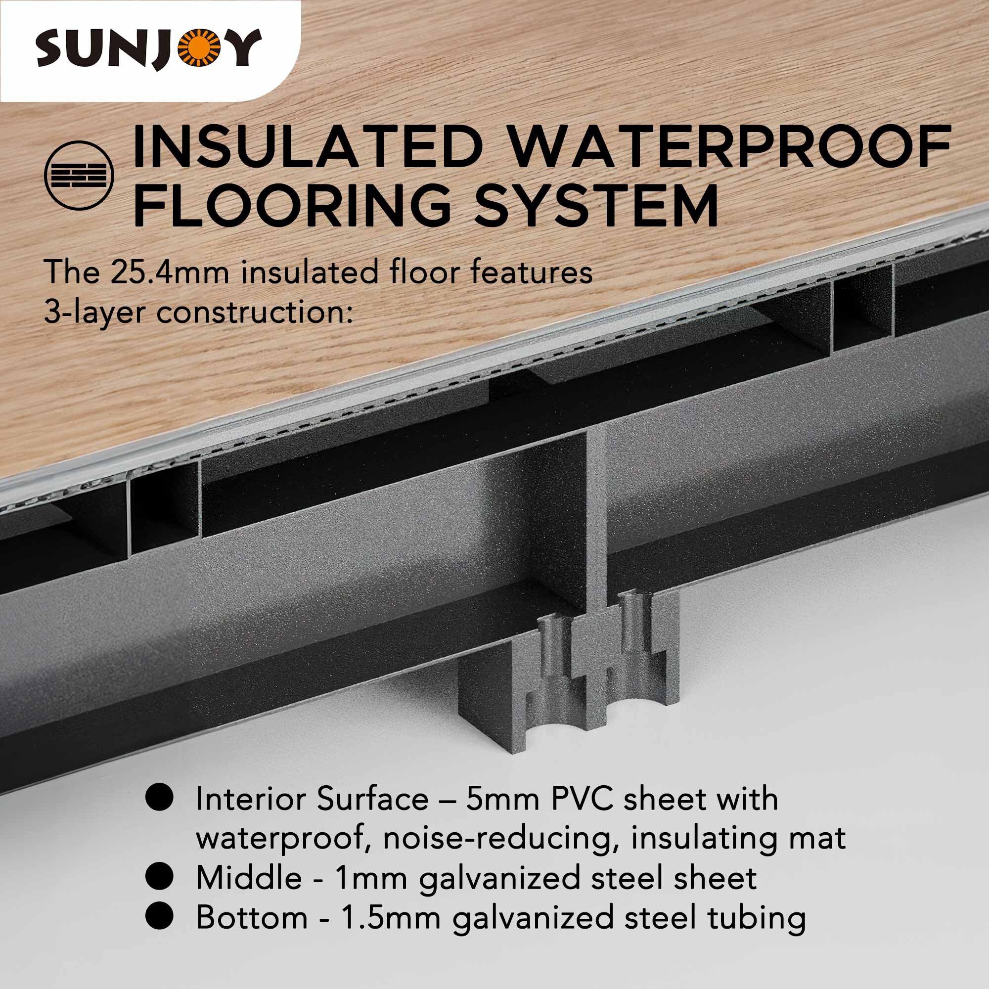 Sunjoy A108000702 Metal-Storage-Buildings-Sheds - View #12