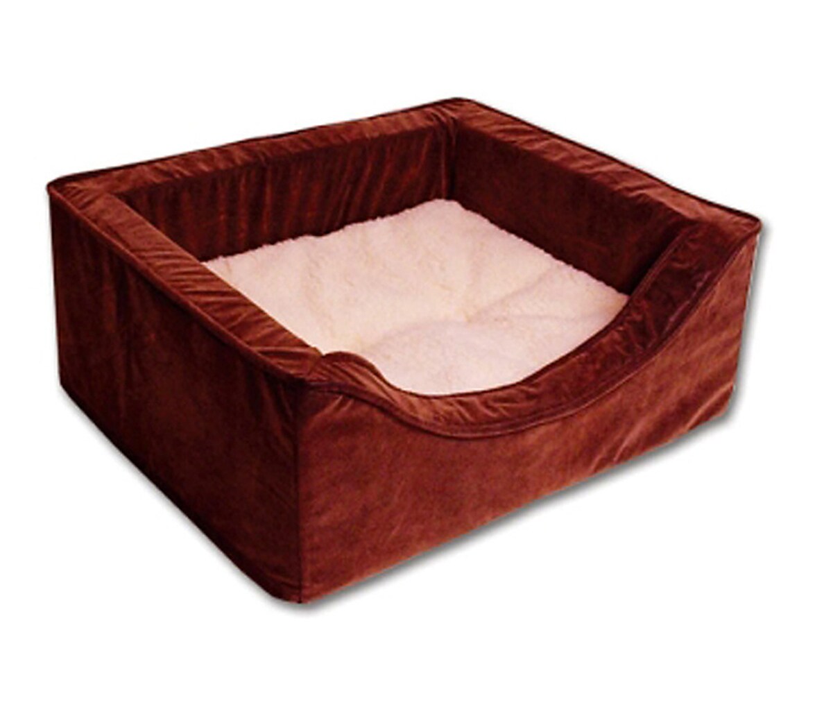 Doskocil 27900 Rectangular Brown Leather Dog Bed (Small)
