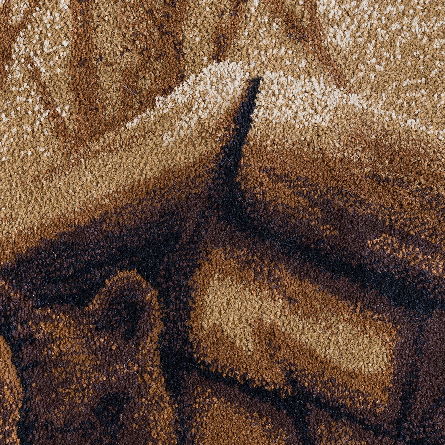 Nature's Haven Black Spot 2'x3' Synthetic Reversible Rug