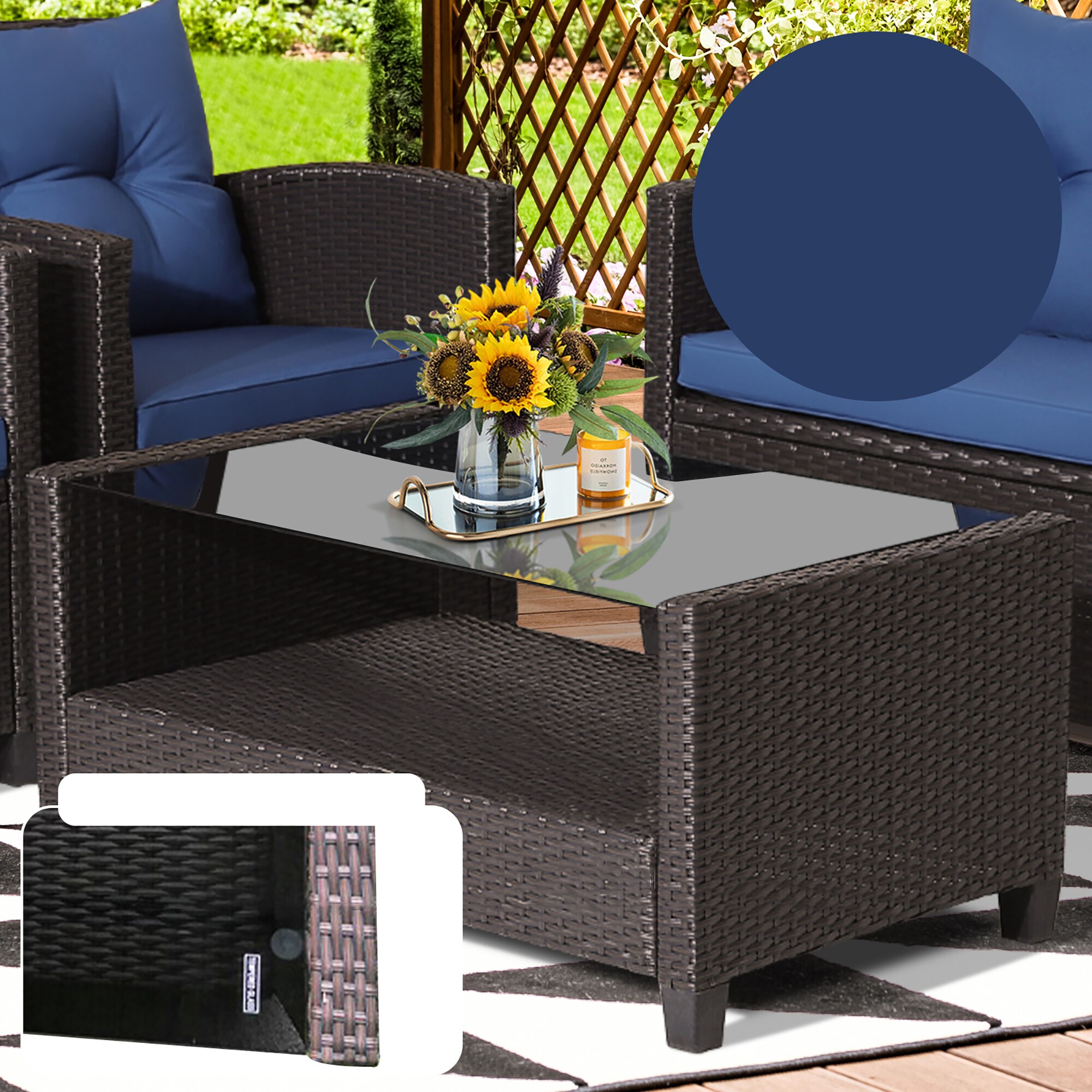 Costway HW66742NY+ Patio-Conversation-Sets - View #3
