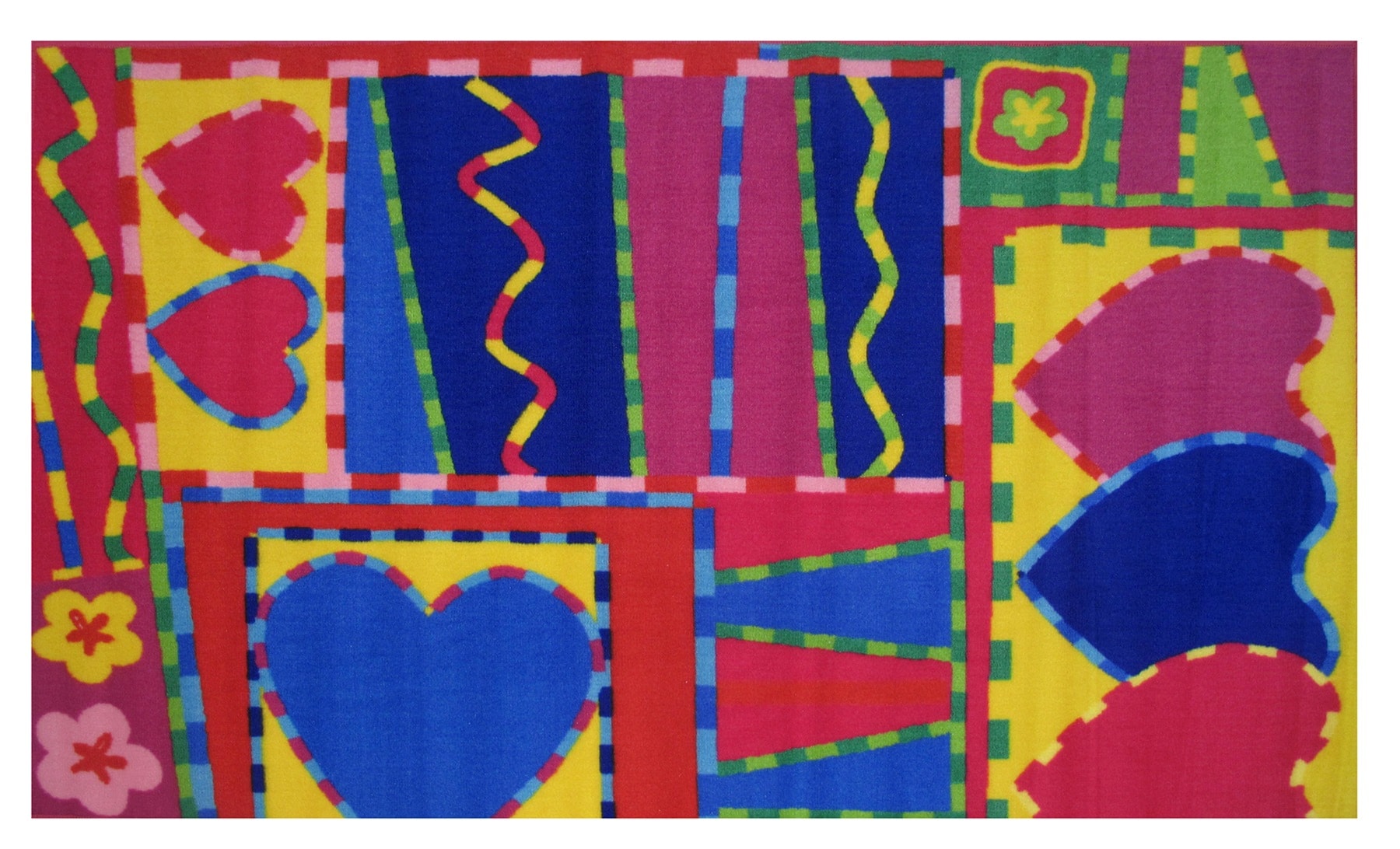 Fun Rugs FT-152 3958 Fun Time 3 x 4 Multi-color Indoor Geometric Area Rug