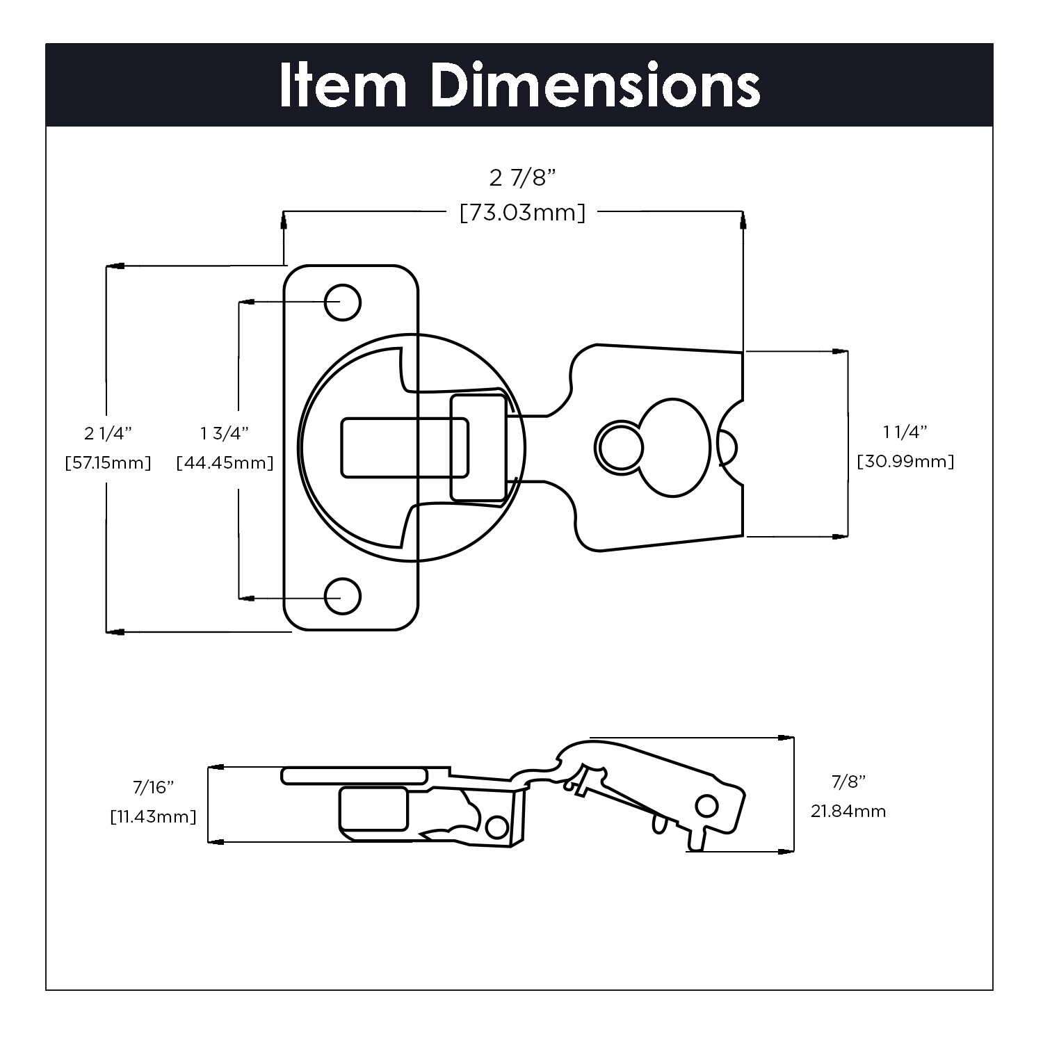 Hickory Hardware P5127-14-10B Cabinet-Hinges - View #5