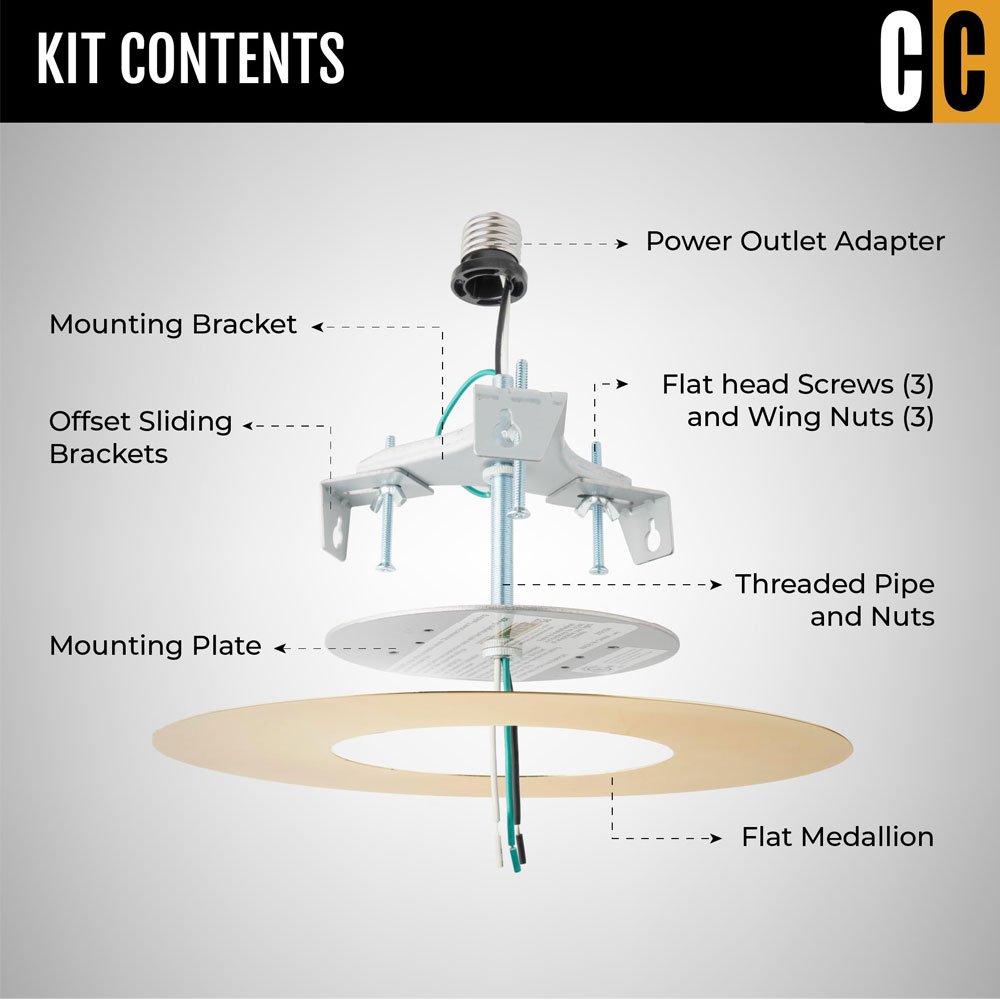 The Can Converter R56-RMF-PBR Recessed-Kits - View #2