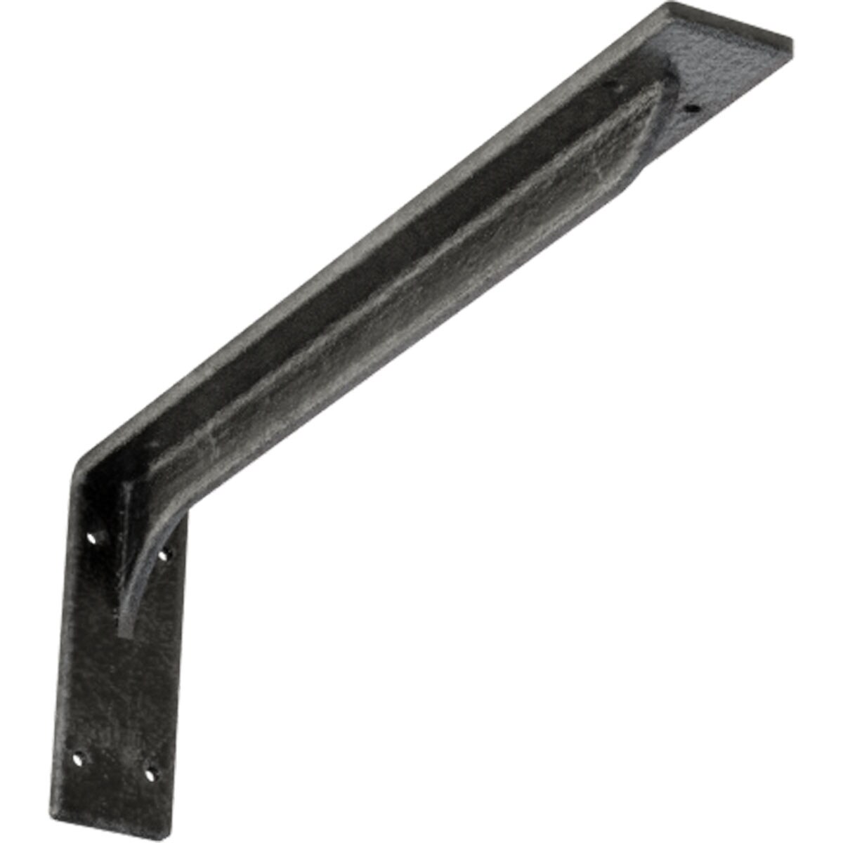Ekena Millwork BKTM02X18X06EBASV Embrey 18-in x 2-in x 6.5-in Gray Steel Mounting bracket