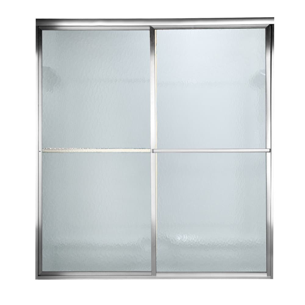 Prestige Silver Shine 46-in to 48-in x 68-in Framed Bypass Sliding Soft Close Shower Door | - American Standard AM00775436.213